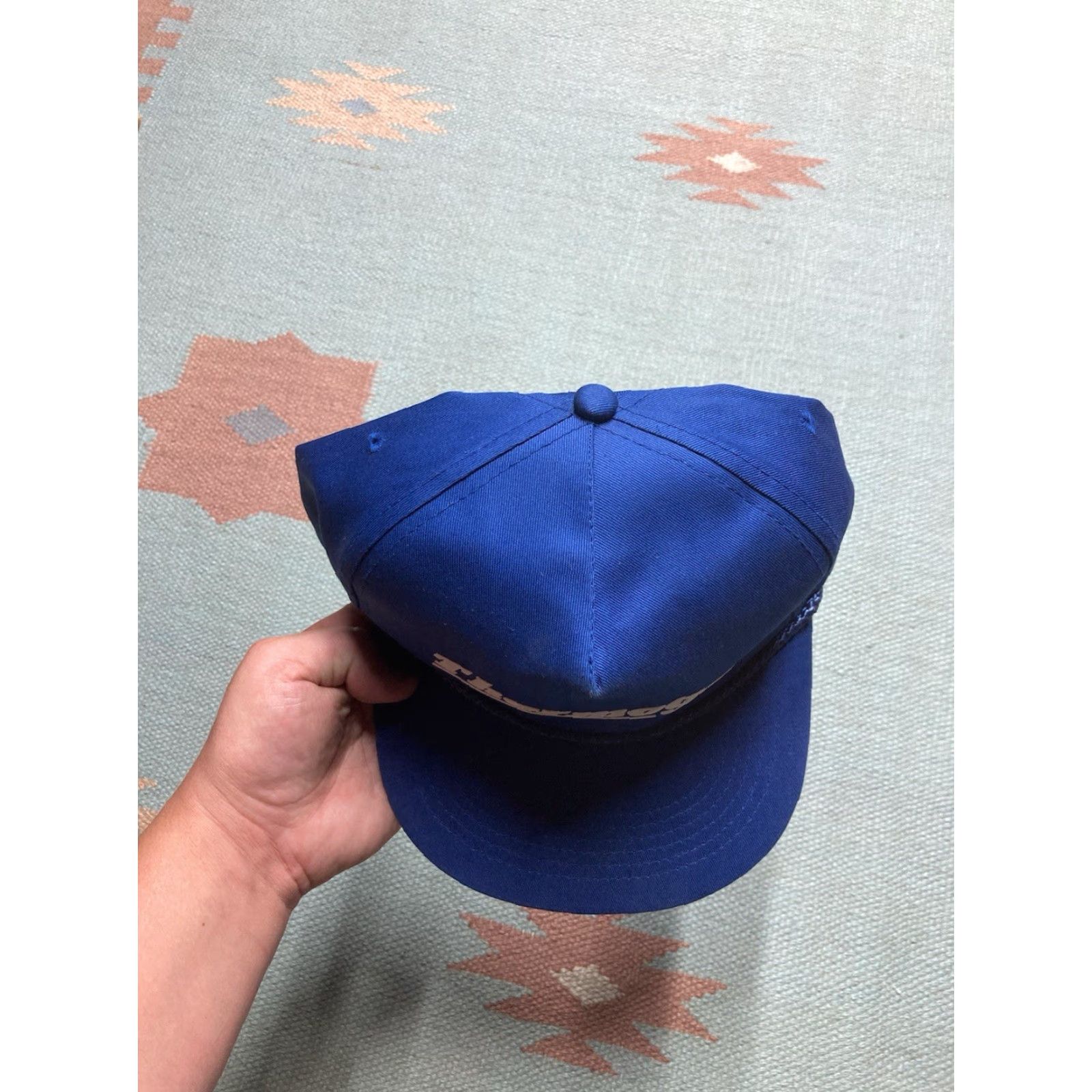 Vintage VINTAGE SnapBack Hat Cap Thermogas Propane HVAC Blue Men Adjustable Blue SnapBack Hat Cap Mens Size ONE SIZE - 3 Thumbnail