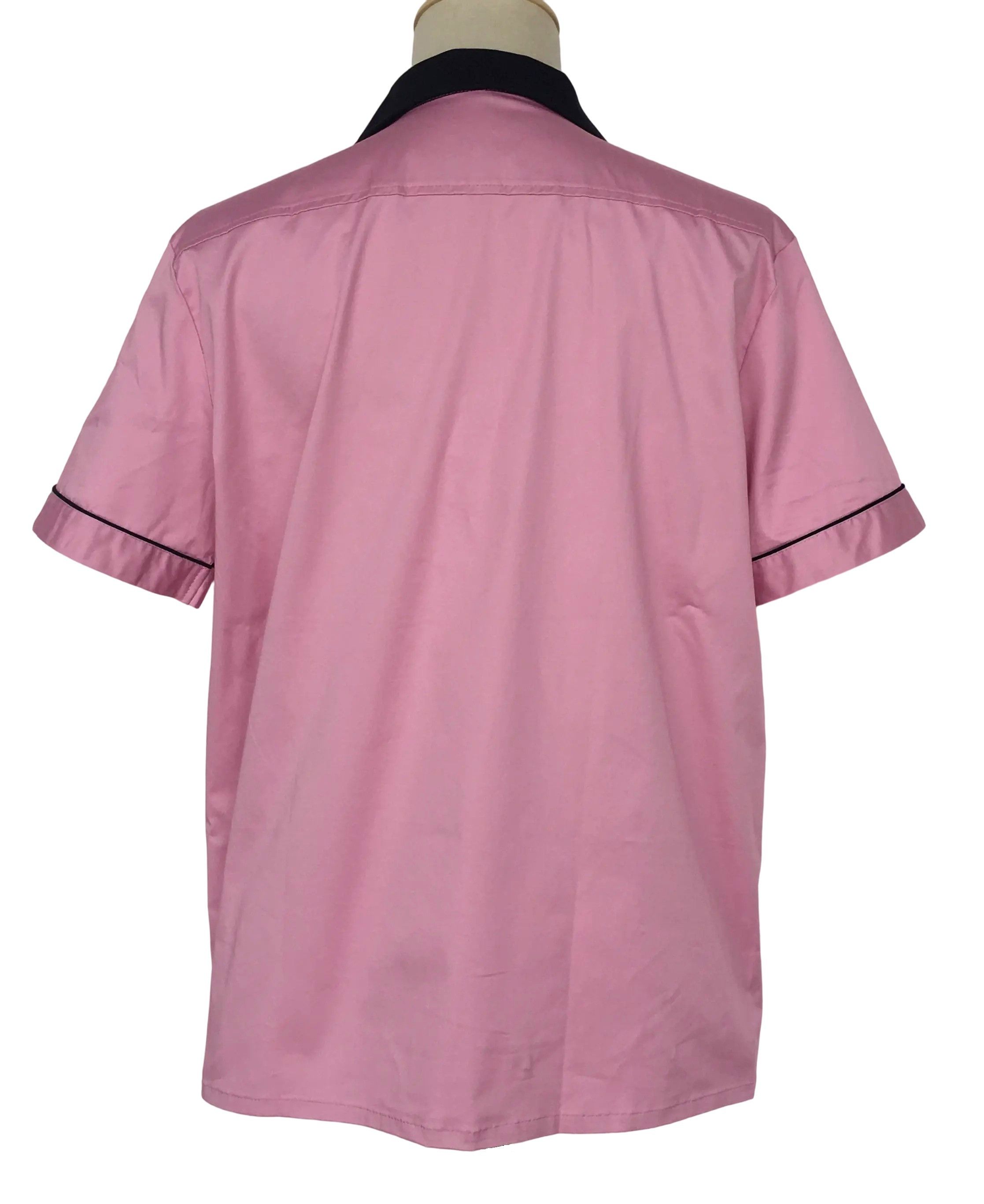 Other Pink-Short Sleeve Bowling Shirts Pocket Casual Clothing Size US L / EU 52-54 / 3 - 3 Thumbnail