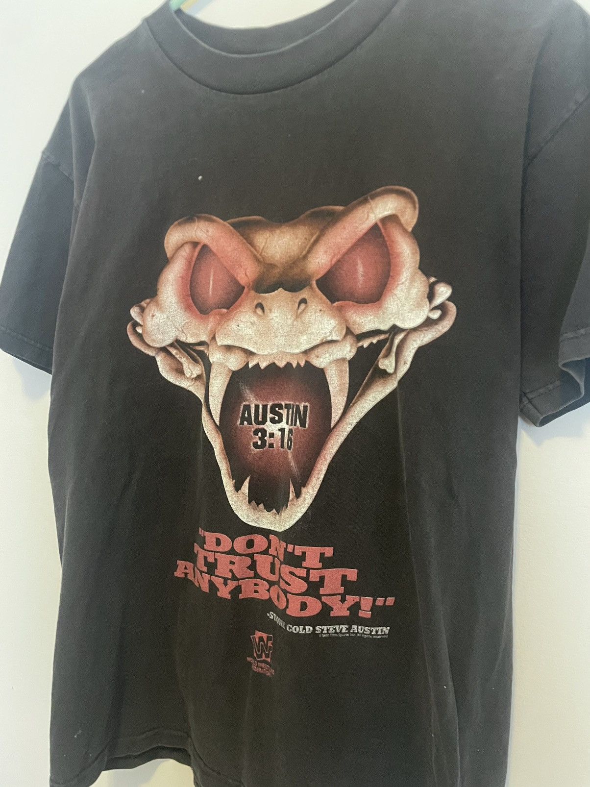 Other 90s WWF Stone Cold “Don’t Trust Anybody!” Tee Size US L / EU 52-54 / 3 - 2 Thumbnail