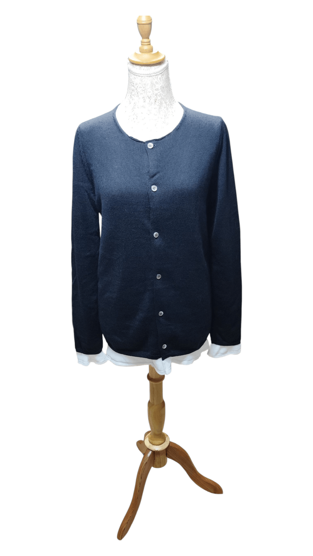 Comme des Garcons COMME des GARCONS Wool Padded Layered Cardigan Women's Size L / US 10 / IT 46 - 2 Thumbnail