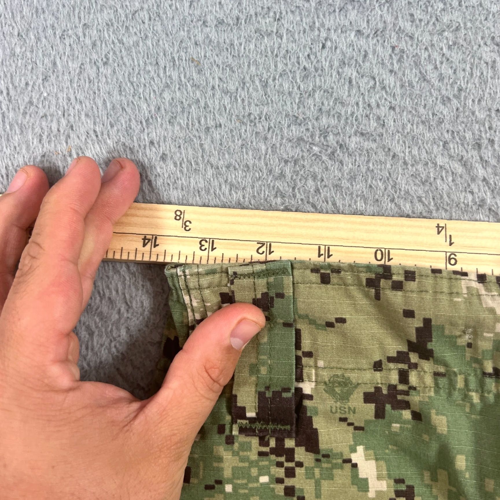 VINTAGE Navy Working Uniform Ripstop Trousers Pants Small Green Digital Camo USN Cargo Pants Mens Regular Green 90s Army USA Classic Vintage Feel