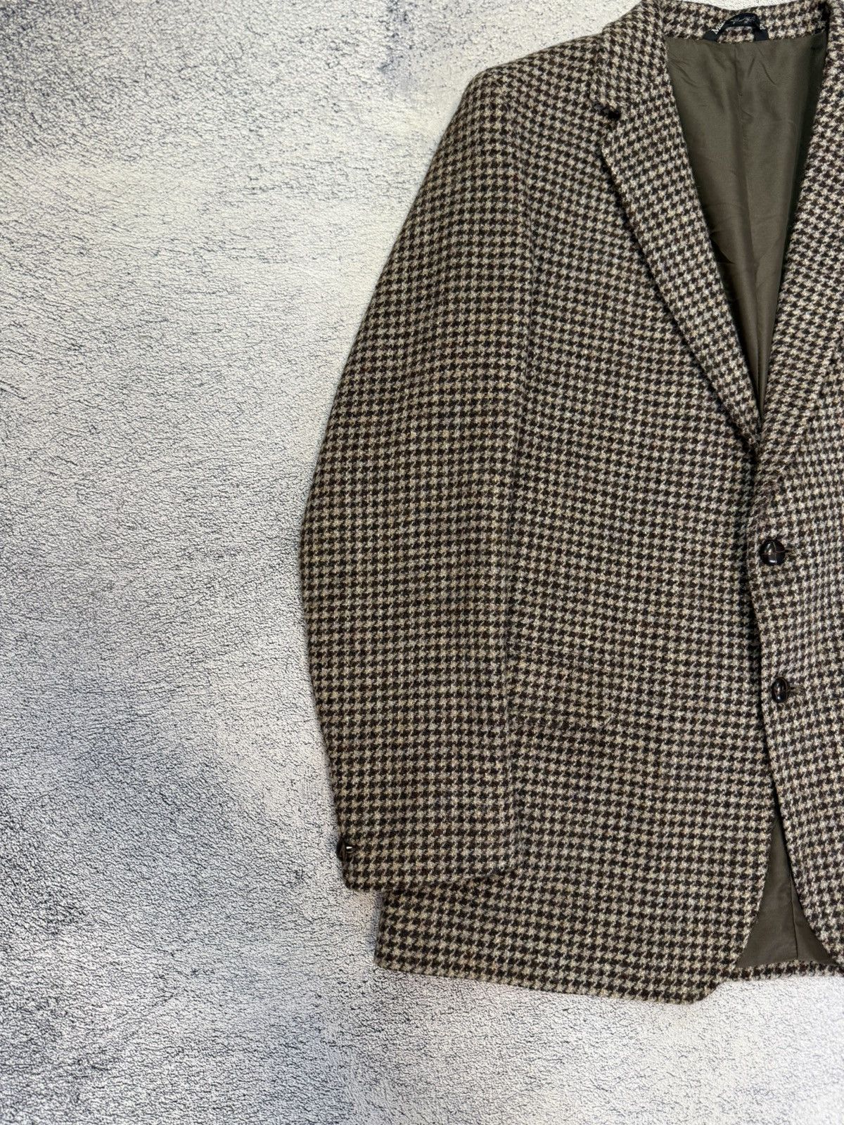 Harris Tweed Harris Tweed Wool Blazer 42 Handwoven Sport Coat Made In UK Size 42R - 3 Thumbnail