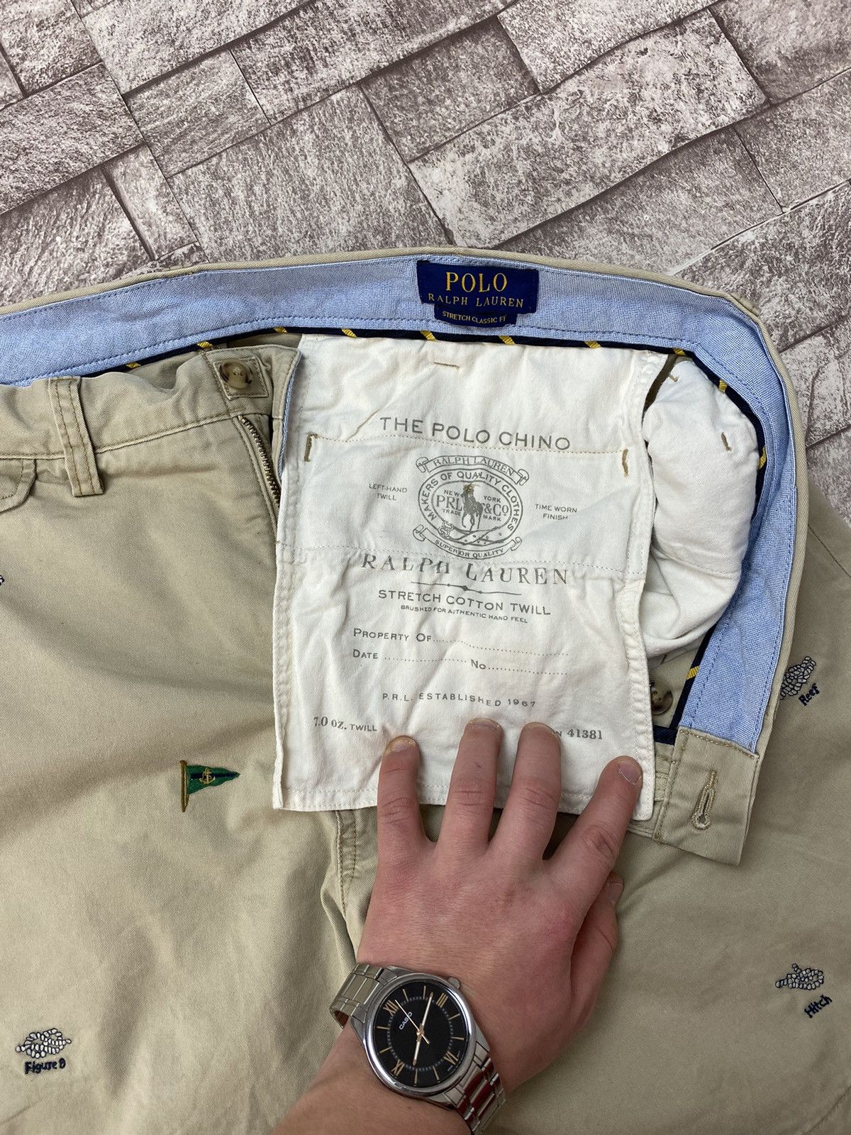 Polo Ralph Lauren × Vintage Polo Ralph Lauren Stretch Classic Fit The Polo Chino 36 Size US 36 / EU 52 - 7 Thumbnail