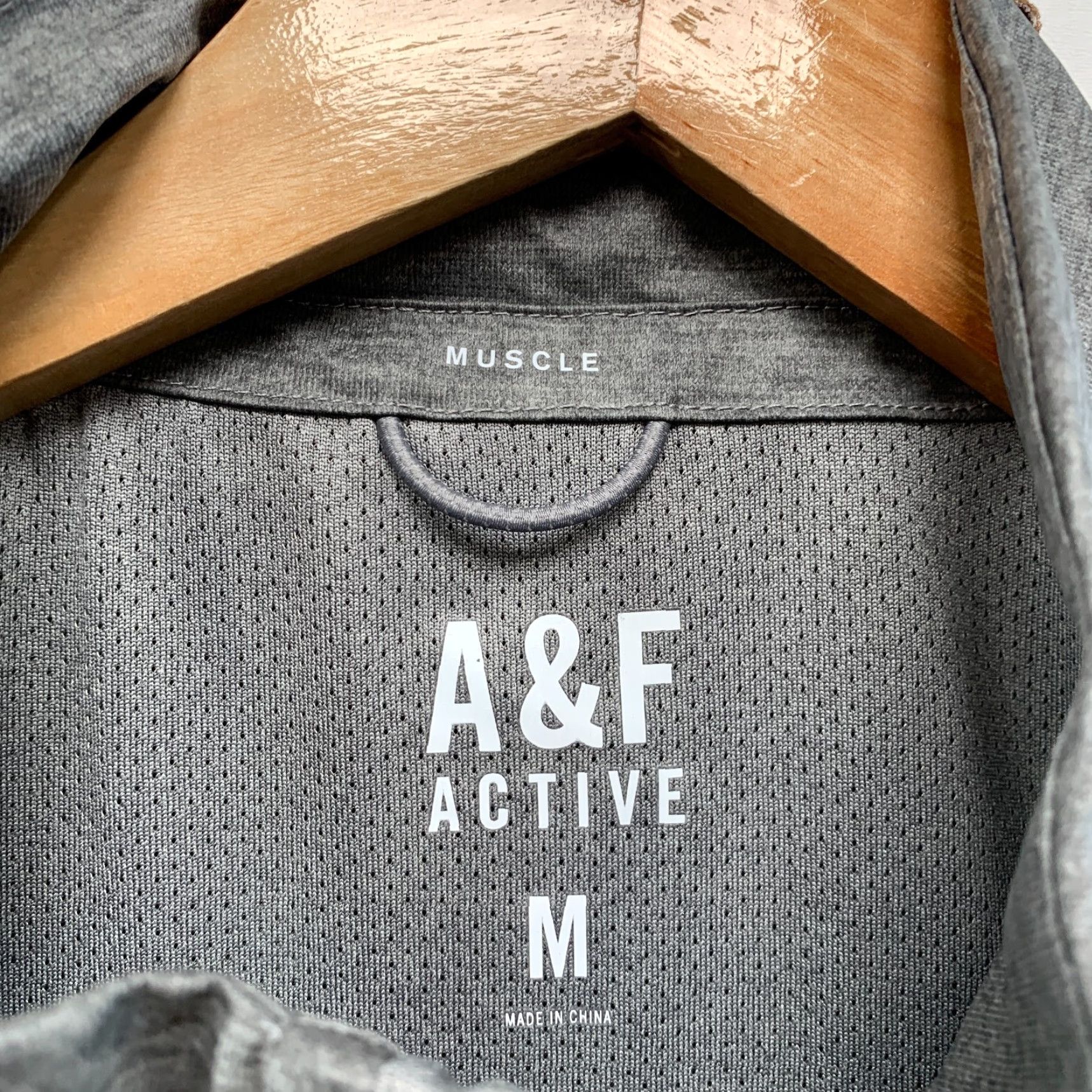 Abercrombie & Fitch Abercrombie & Fitch A&F Active Full Zip WAXED Jacket Gray Adult Medium Size US M / EU 48-50 / 2 - 7 Thumbnail