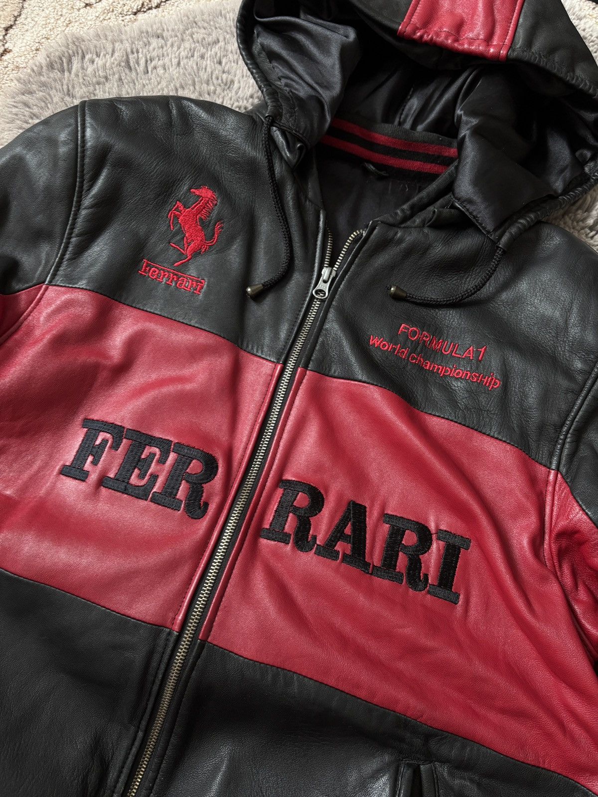 Ferrari Ferrari Racing Vintage Leather Bomber Jacket Size US M / EU 48-50 / 2 - 4 Thumbnail