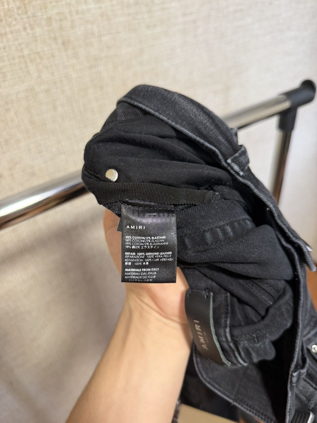 Amiri AMIRI MX1 BLACK JEANS Size US 34 / EU 50 - 9 Thumbnail