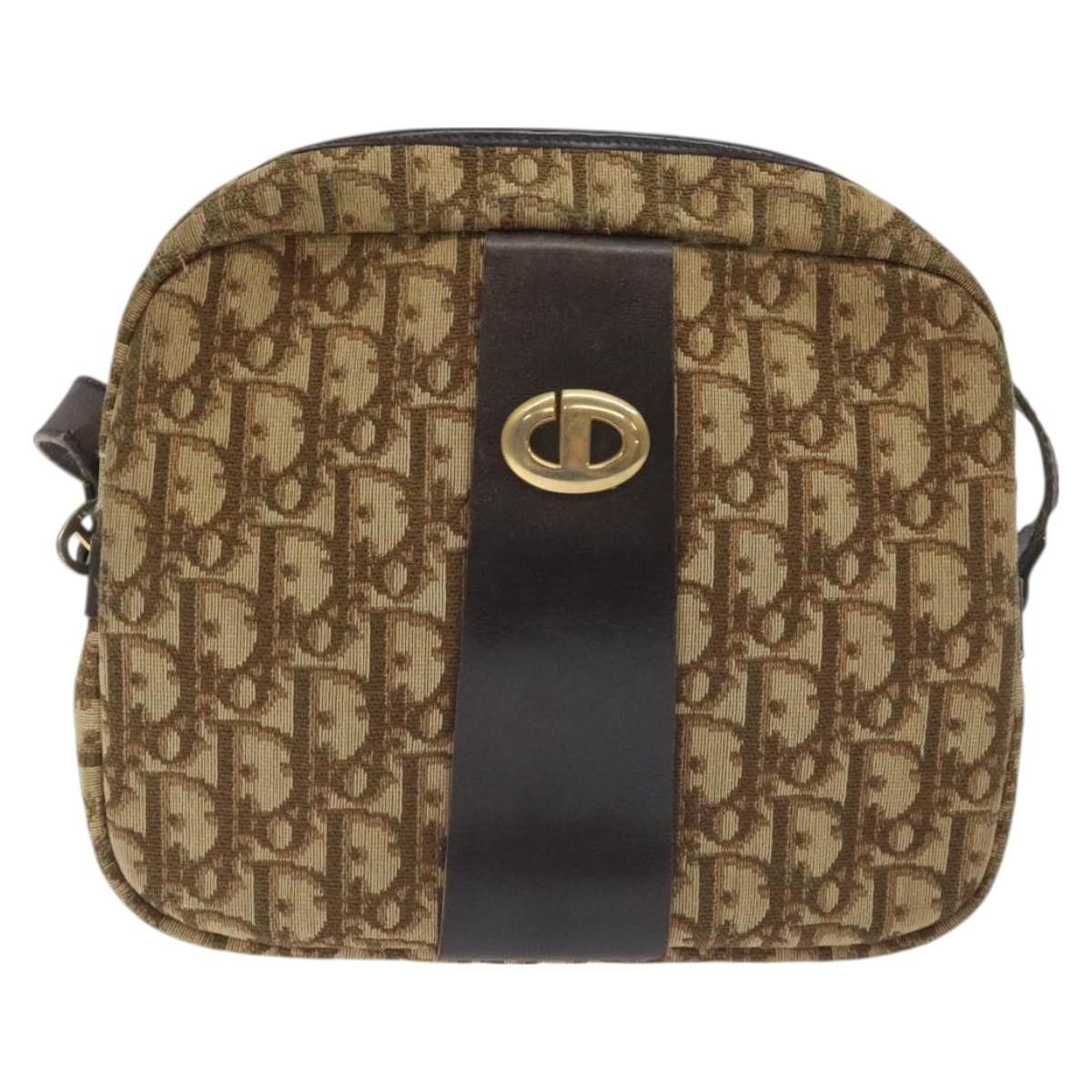 Dior DIOR Trotter Canvas Shoulder Bag Brown Gold Size ONE SIZE - 2 Thumbnail