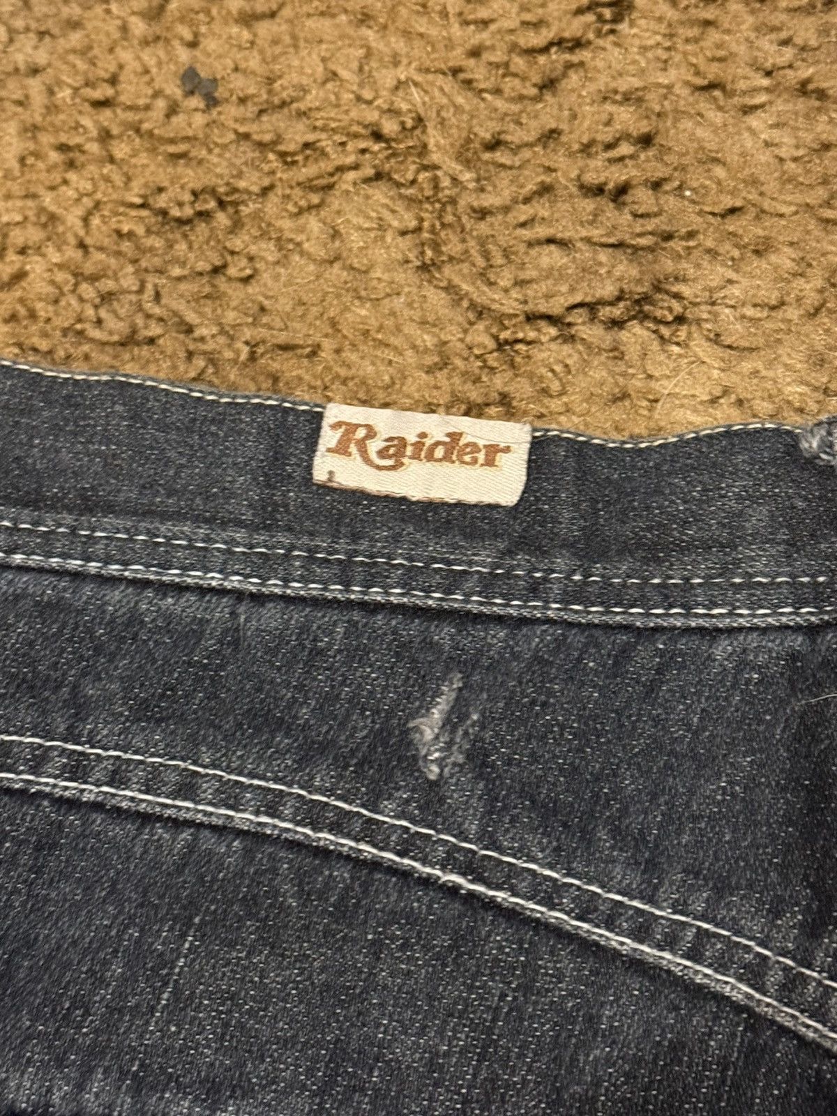 Vintage Raider Jean Co Baggy Dark Wash Embroidered Baggy Jeans 38X32 Size US 38 / EU 54 - 4 Thumbnail