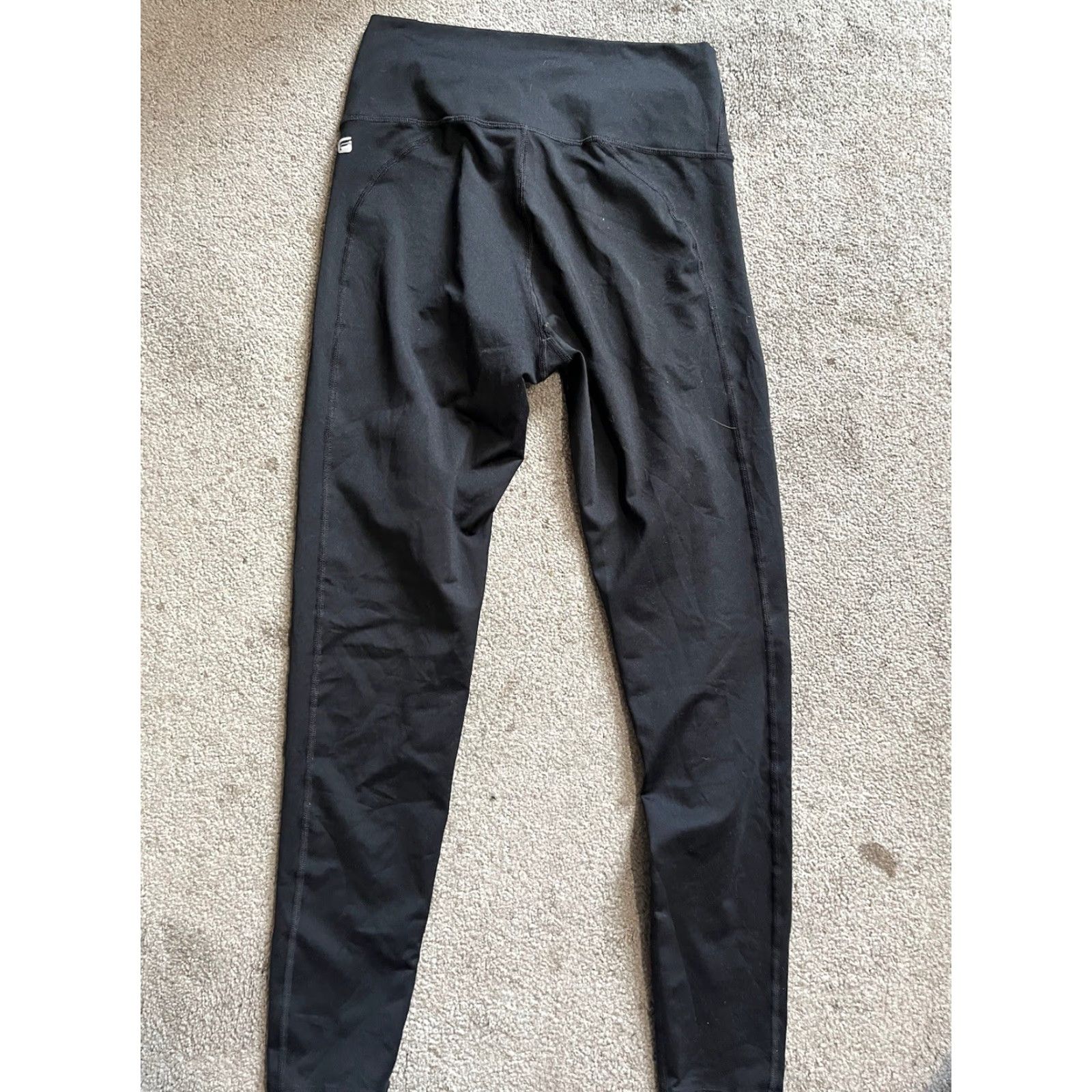 Fabletics Fabletics Black Women's Regular Leggings Solid Logo Accent Small XS? Size 28" / US 6 / IT 42 - 2 Thumbnail