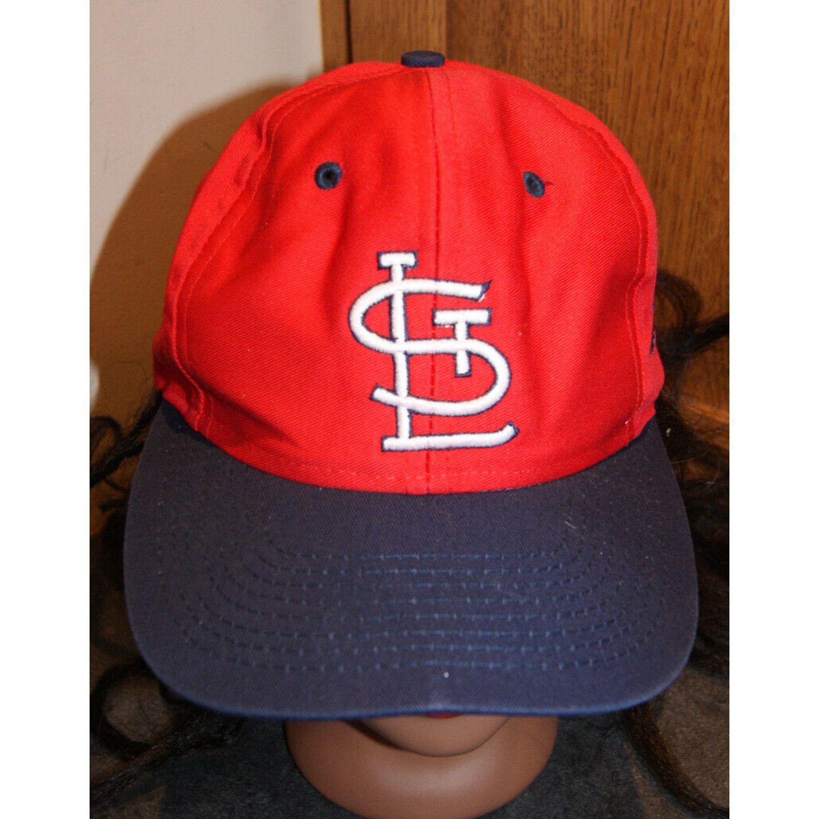 MLB VTG St Louis Cardinals Red Blue Snapback Hat Cap 2 Logo Size ONE SIZE - 1 Thumbnail