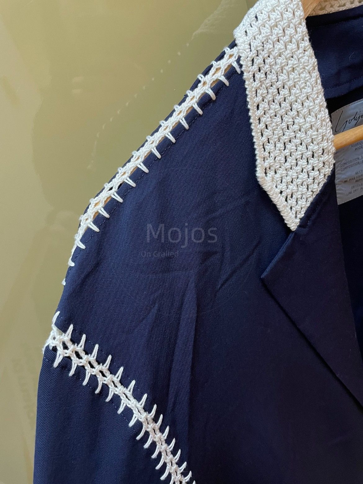 Yohji Yamamoto Yohji Yamamoto Pour Homme 91SS white stitches Jacket-2508 Size US M / EU 48-50 / 2 - 4 Thumbnail