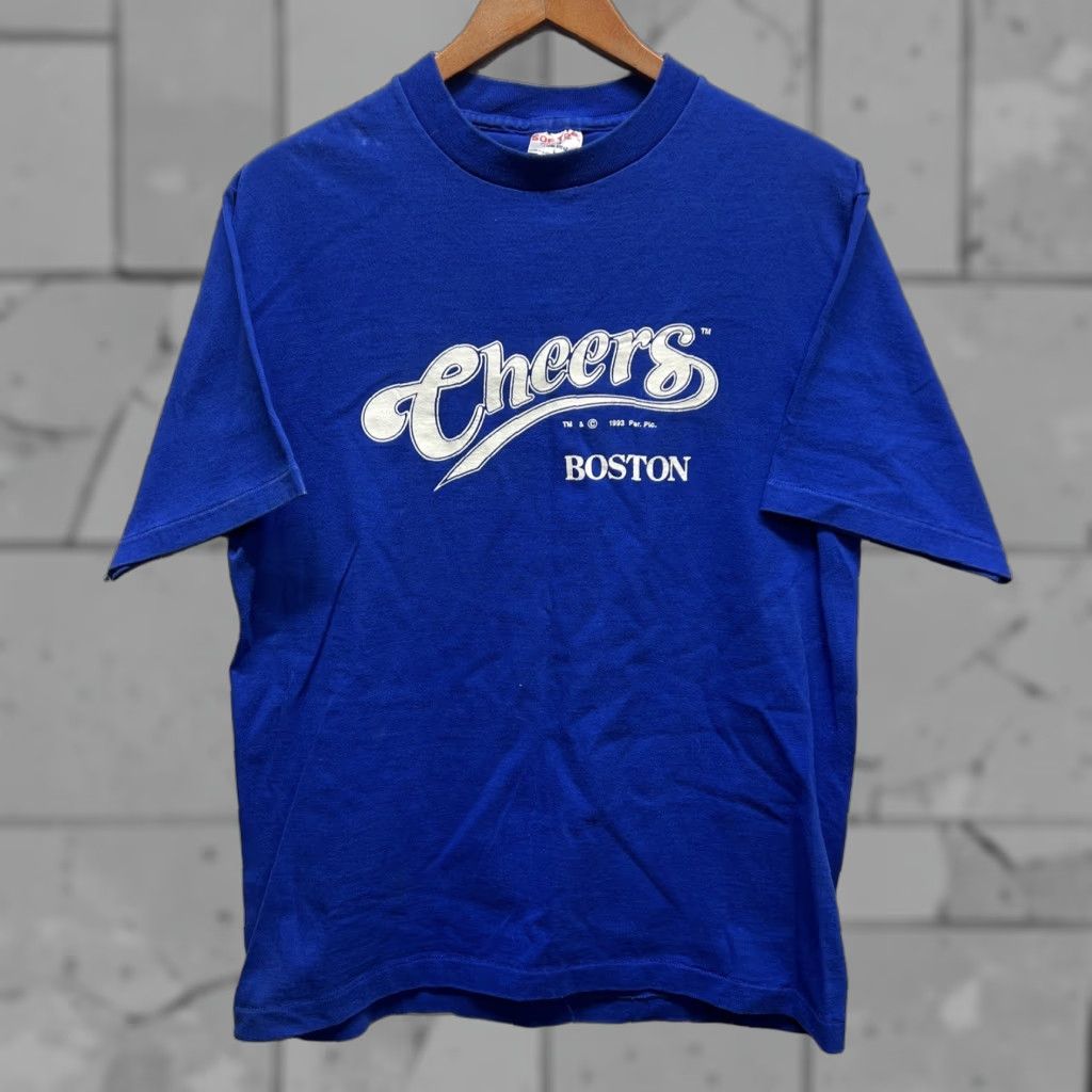 Vintage VINTAGE 1993 SINGLE STITCH Blue T-Shirt Mens Size L USA Stitch Size US L / EU 52-54 / 3 - 1 Thumbnail