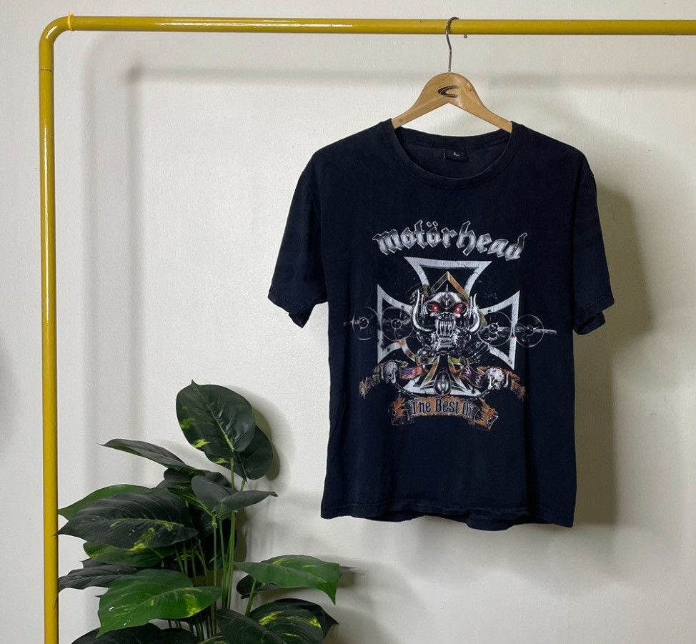 Band Tees × Vintage Vintage 2000s Motorhead Cross Skulls Graphic T Shirt Size US S / EU 44-46 / 1 - 1 Thumbnail