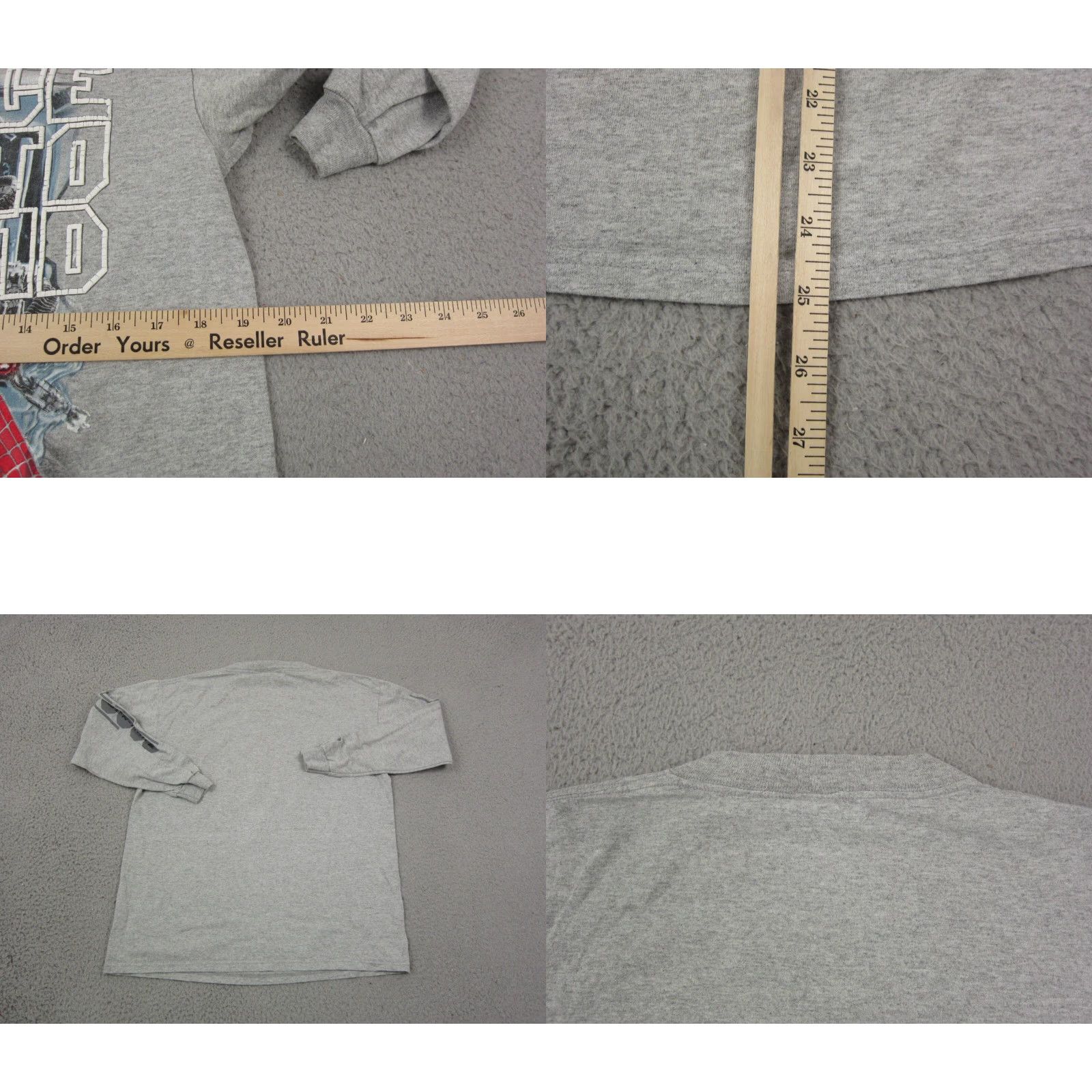 Vintage Spiderman Vintage Shirt Mens XL Gray 90s Menace to Mankind Spider-Man Pullover Crew Neck Knit Sweatshirt Size US XL / EU 56 / 4 - 9 Thumbnail