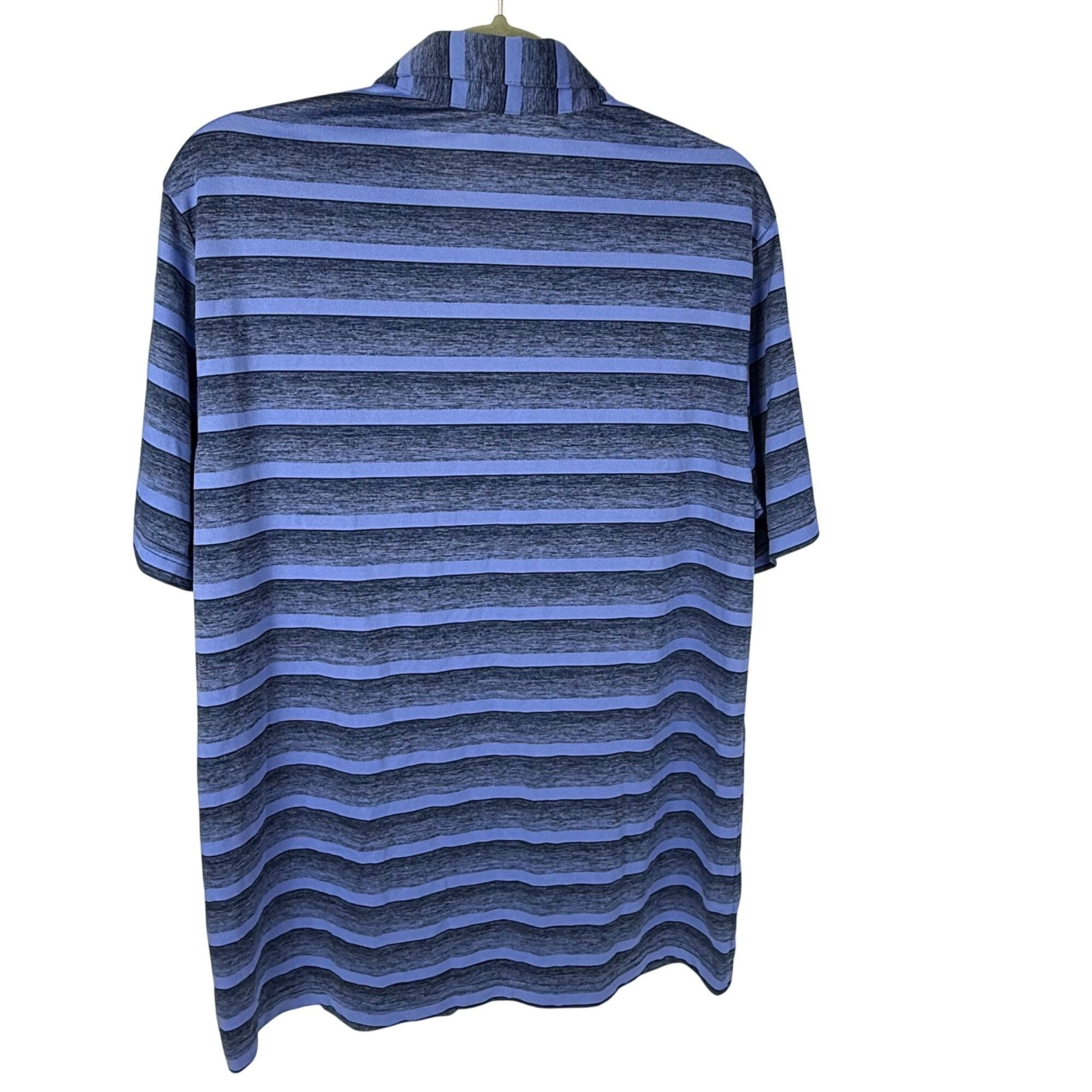 Adidas Adidas Men's 2-Color Striped Short-Sleeve Polo Golf Shirt Bl Size US L / EU 52-54 / 3 - 4 Thumbnail