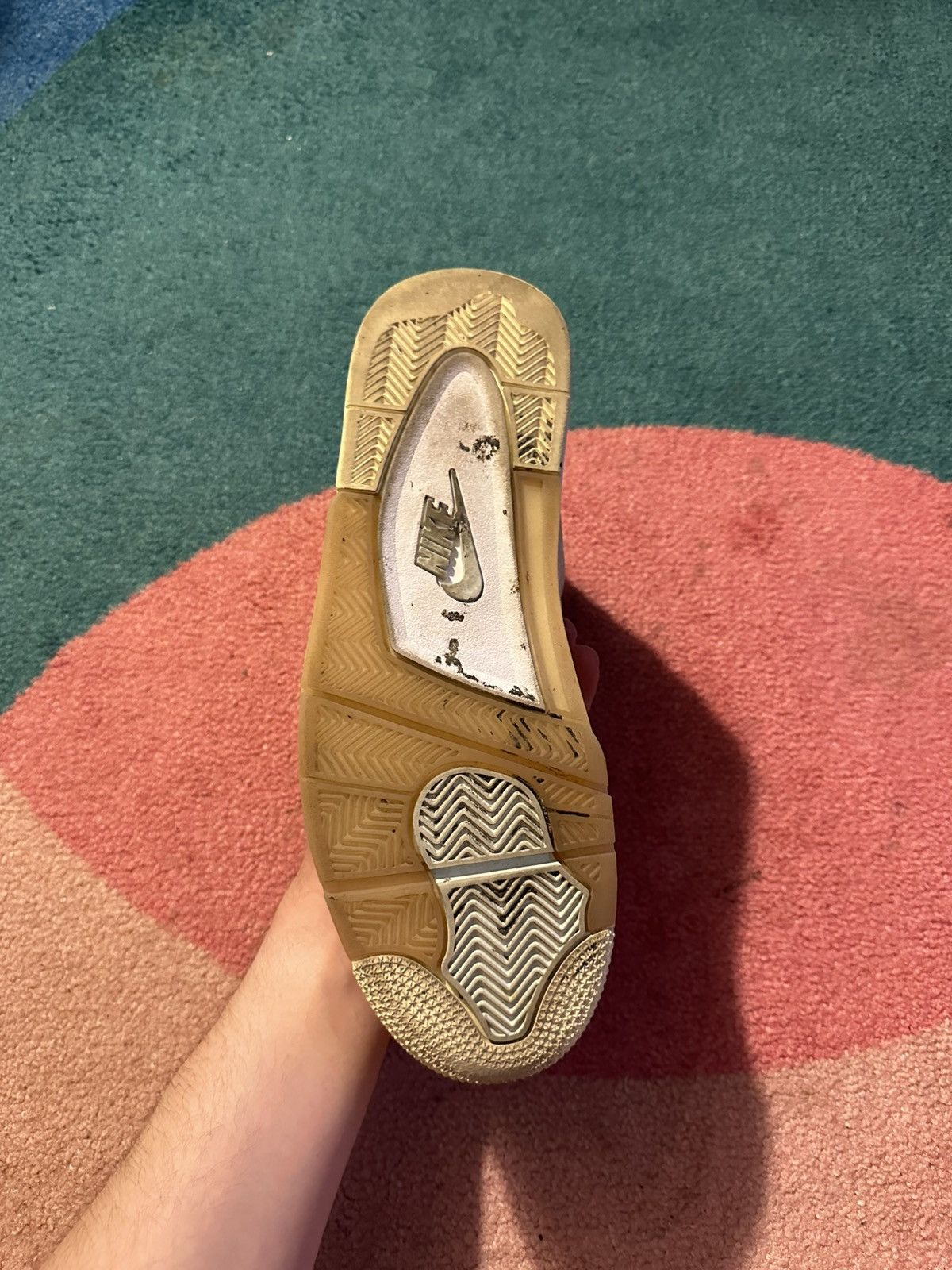 Jordan Brand × Off-White Off White x Air Jordan 4 Retro SP Sail Womens Size US 11.5 / EU 44-45 - 13 Thumbnail