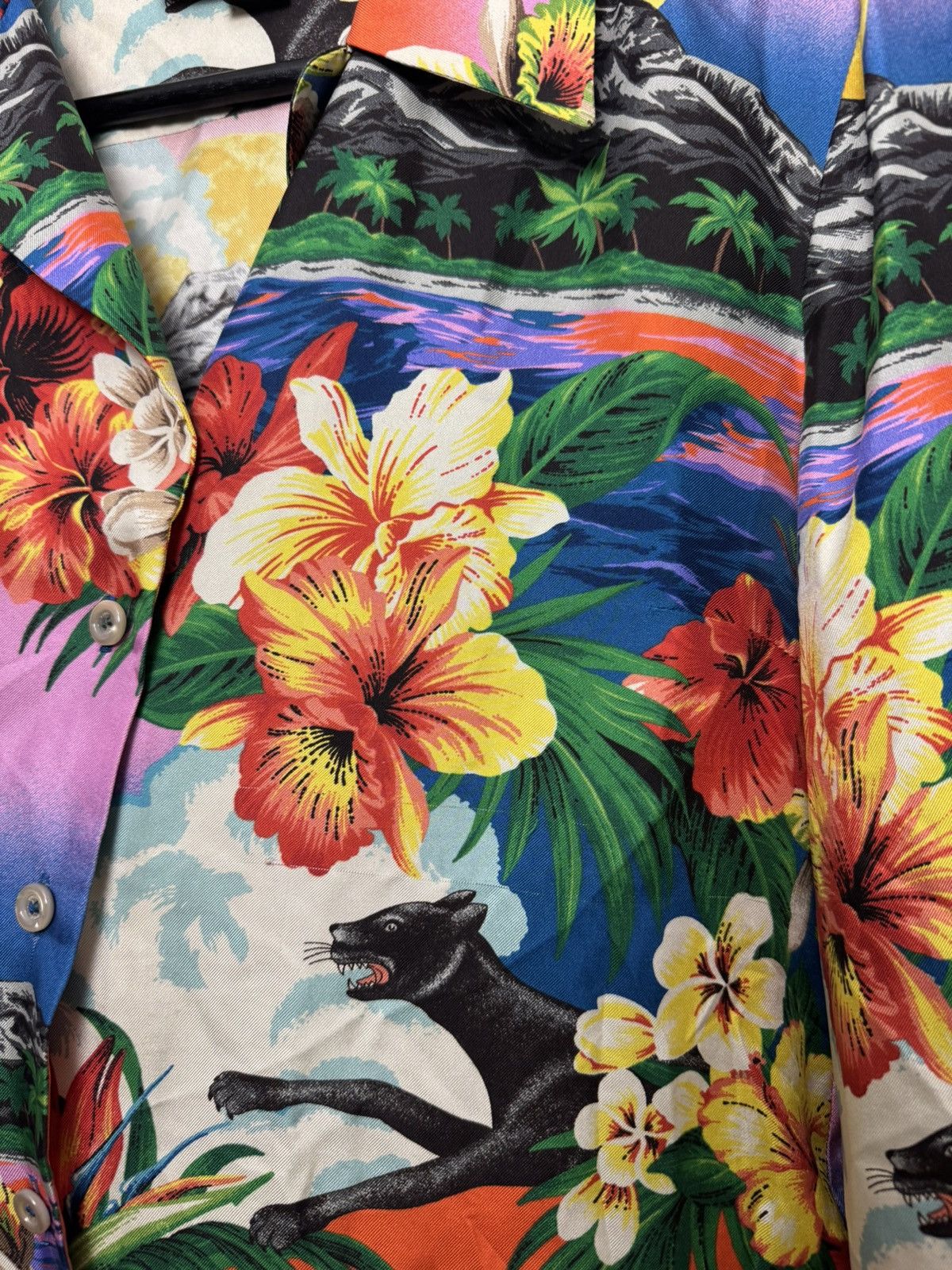 Gucci Gucci Designer Button Up Hawaian Silk Fullprint Shirt Rare Size M / US 6-8 / IT 42-44 - 10 Thumbnail