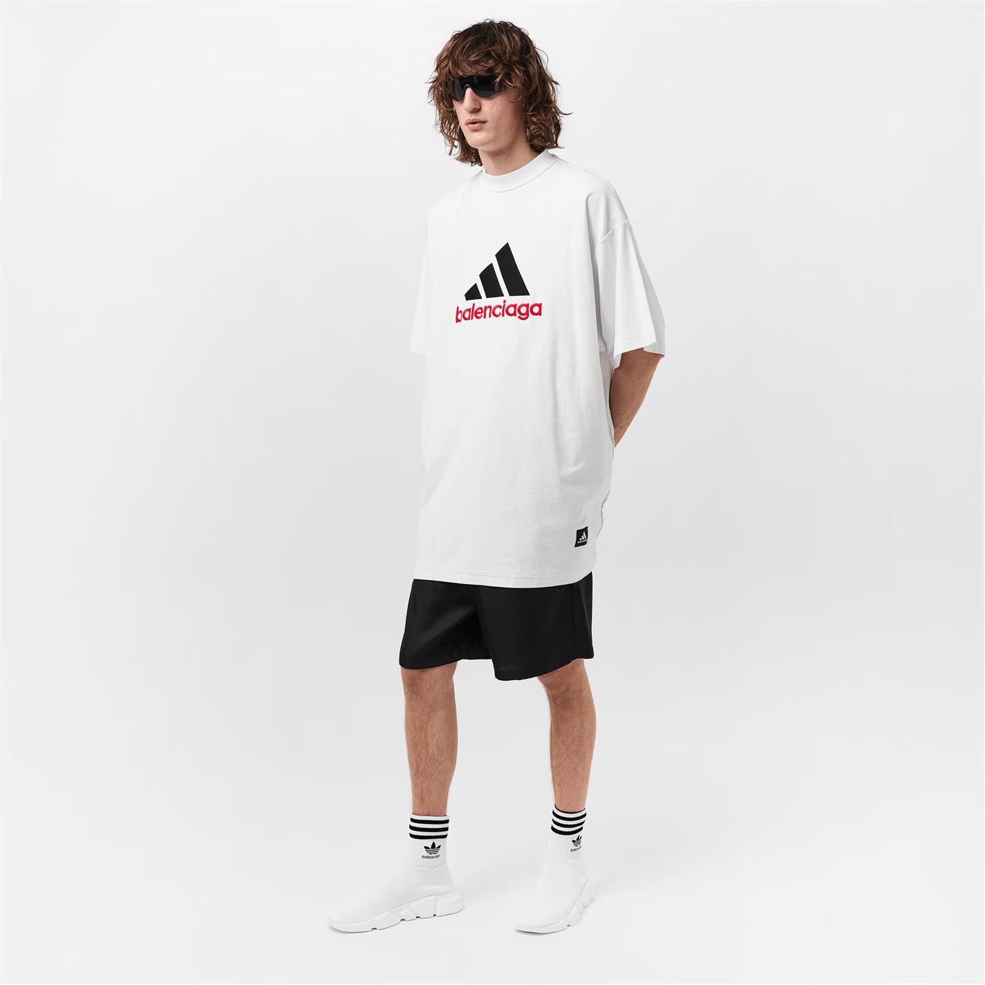 Adidas × Balenciaga o1g2r1mq0226 Speed Trainers In White/Black Size US 7 / EU 40 - 6 Thumbnail