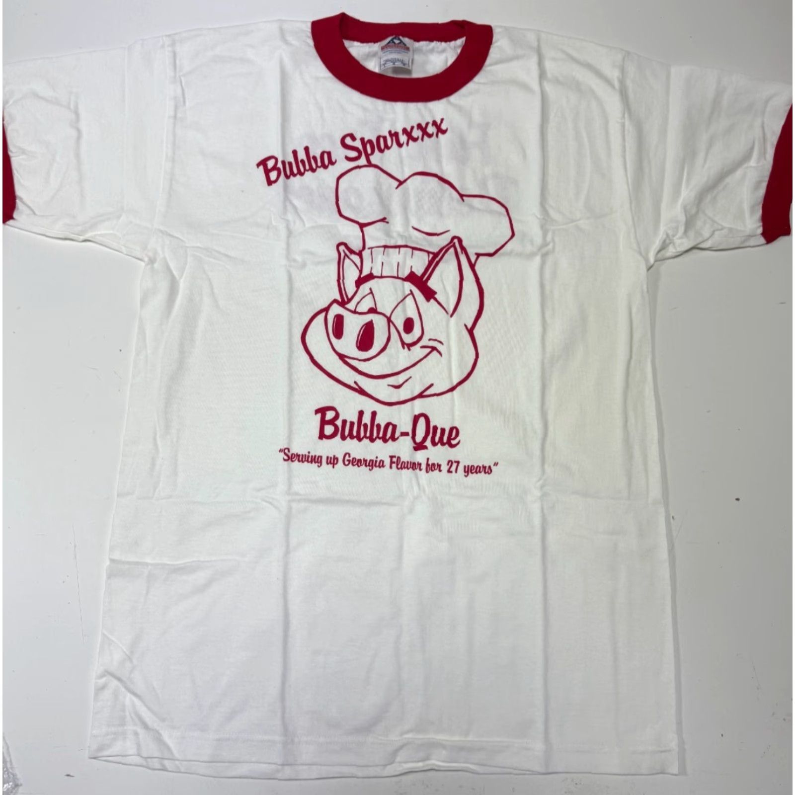 AAA VINTAGE 2000 BUBBA SPARXXX BUBBA-QUE T-Shirt LARGE White Promotional Unisex Size US L / EU 52-54 / 3 - 3 Thumbnail
