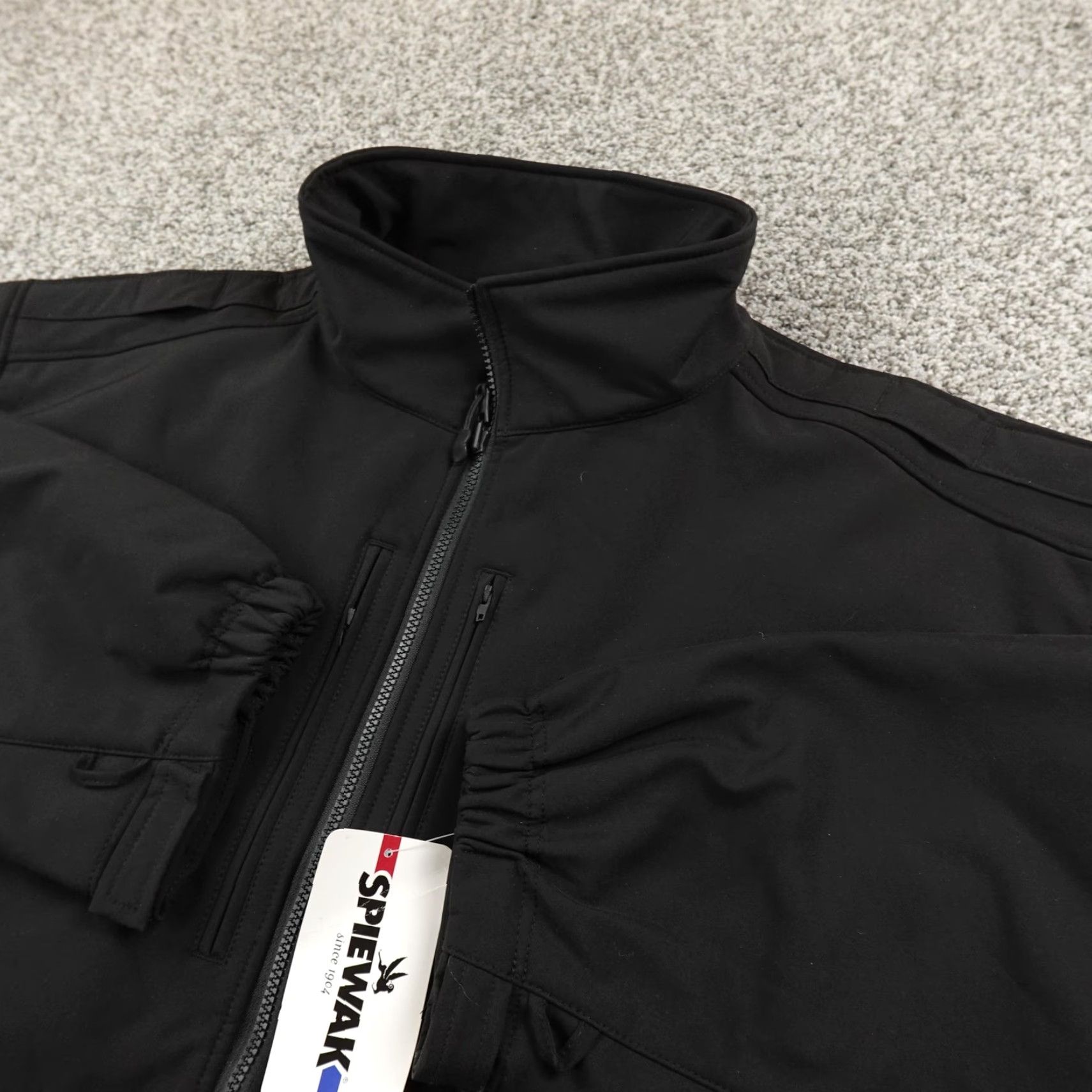 Vintage Spiewak Jacket Mens 4XL Black Performance Soft Shell Full Zip Outdoor Coat Shirt Size US XXL / EU 58 / 5 - 2 Thumbnail