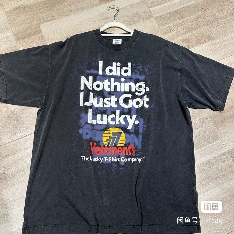Vetements Vetements 22aw Lucky Washed Short Sleeve Size US XS / EU 42 / 0 - 1 Thumbnail