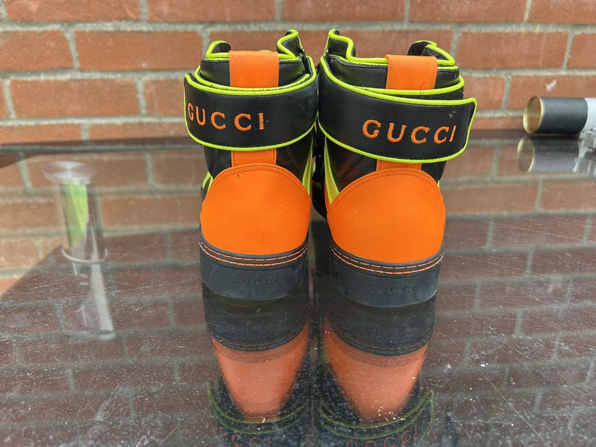 Gucci Gucci Neon Leather Sneakers Size UK9 Size US 9 / EU 42 - 3 Thumbnail