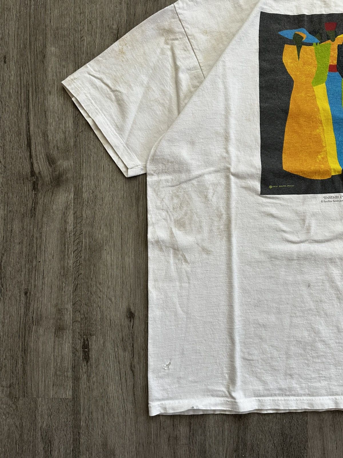 Vintage Vintage 90s “Ensemble” Synthia Saint James Art Shirt Size US XL / EU 56 / 4 - 5 Thumbnail
