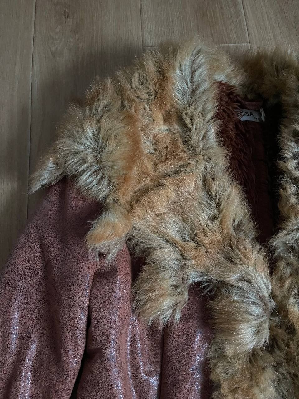 Vintage Vintage Faux Fur Sheepskin Suede Leather Coat Size M / US 6-8 / IT 42-44 - 8 Thumbnail