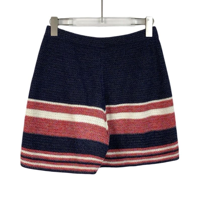 Chanel ChanelColor-blocked striped knitted casual shorts 2503-Next Size 42" / US 20 - 2 Thumbnail