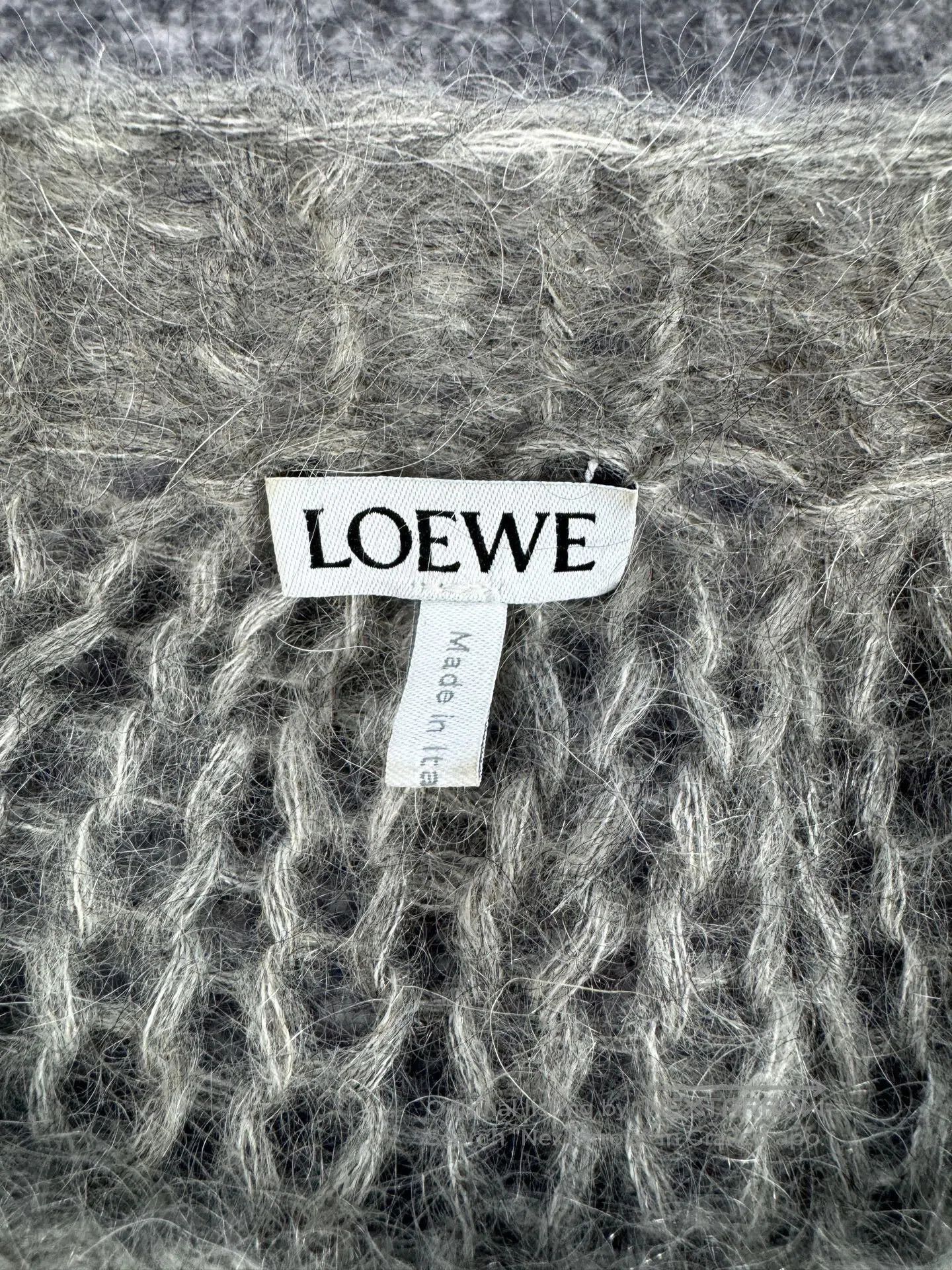 Loewe gray mohair cropped sweater by Loewe. Size XS / US 0-2 / IT 36-38 - 4 Thumbnail