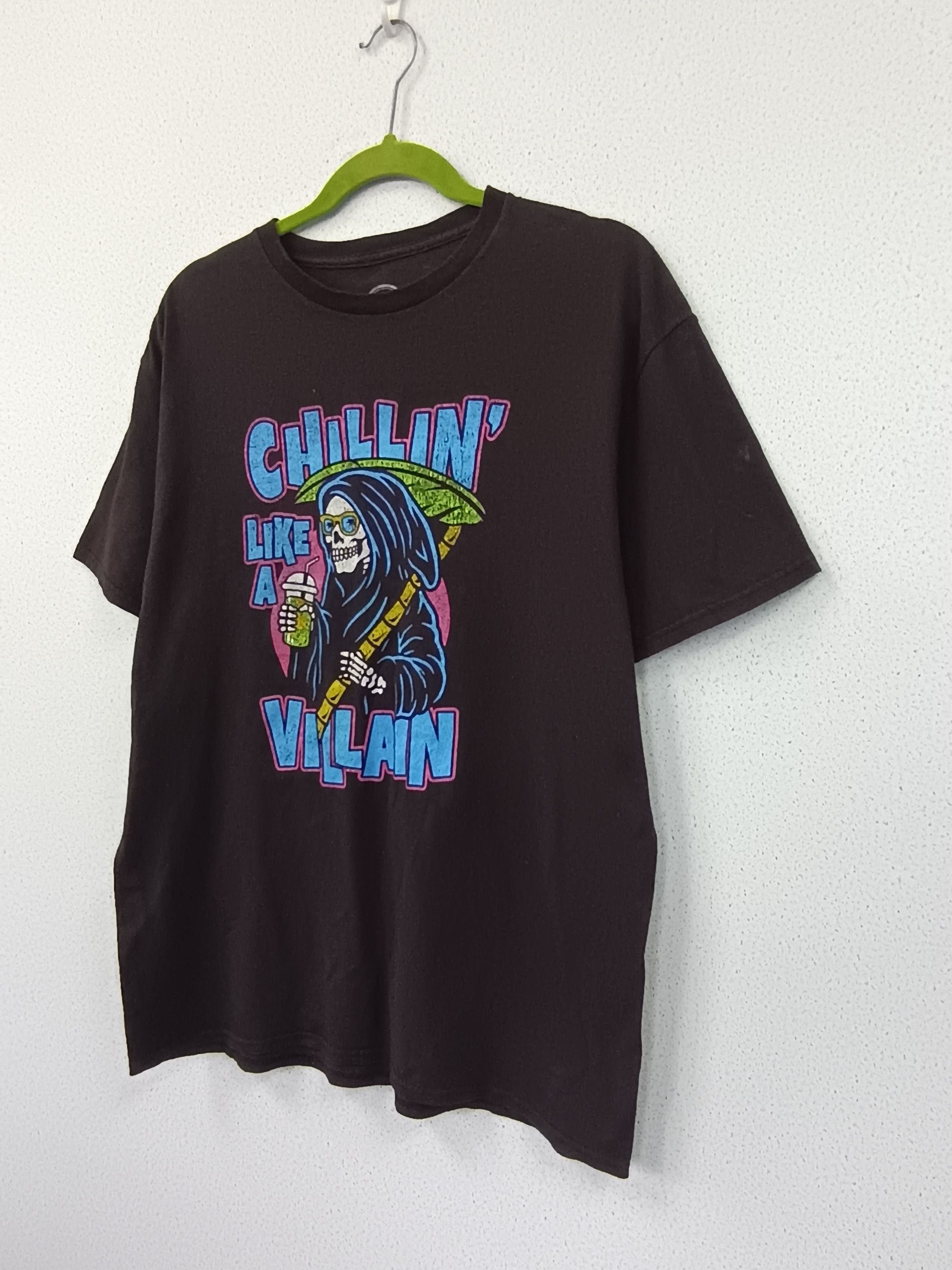 Japanese Brand DOM Chillin' Grimreaper Tshirt Size US L / EU 52-54 / 3 - 2 Thumbnail