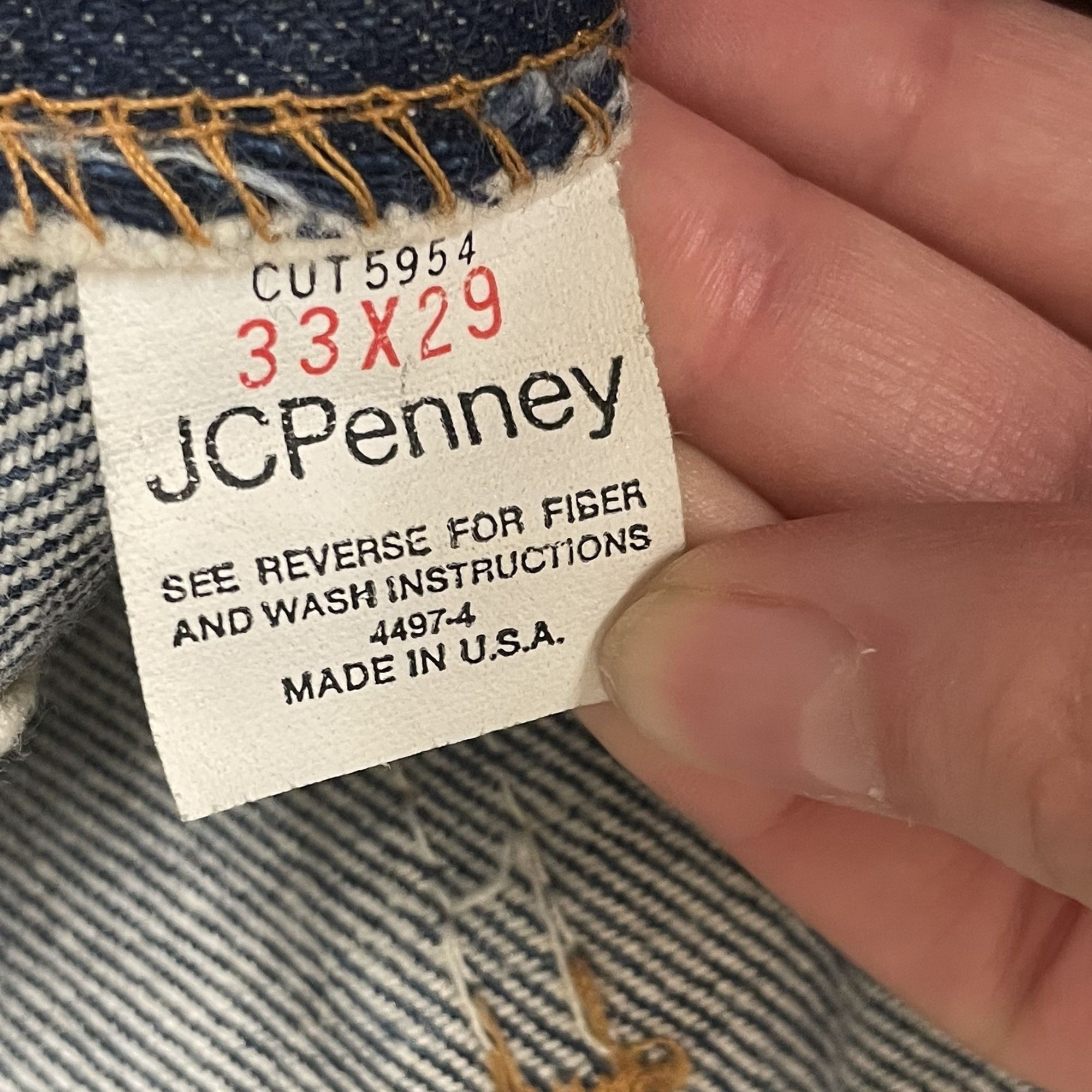 JCPenney Vtg JcPenney PLAIN POCKETS Blue Jean INDIGO Shorts Size US 32 / EU 48 - 7 Thumbnail