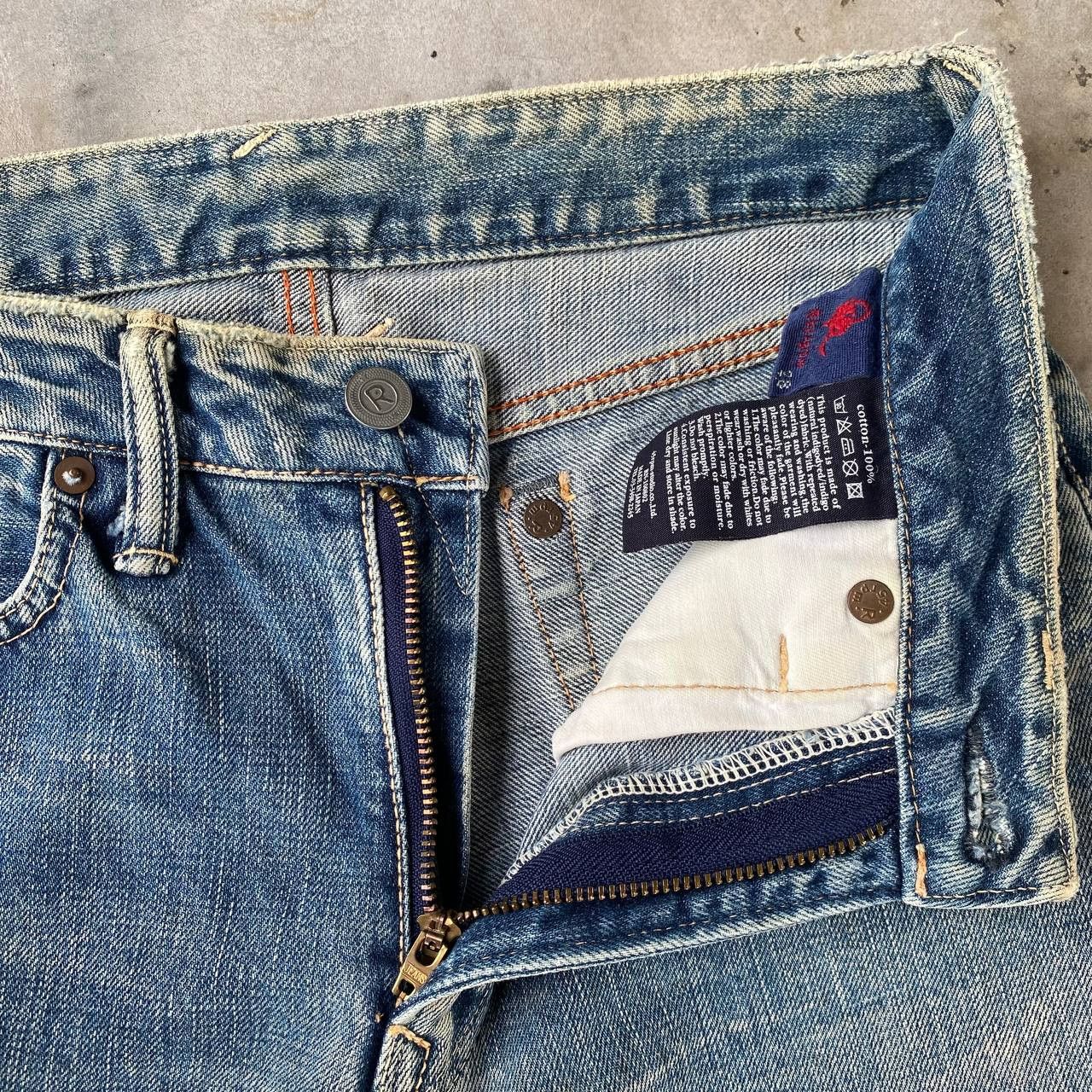 45rpm VINTAGE 45RPM DISTRESSED DENIM W28X29" Size US 28 / EU 44 - 8 Thumbnail