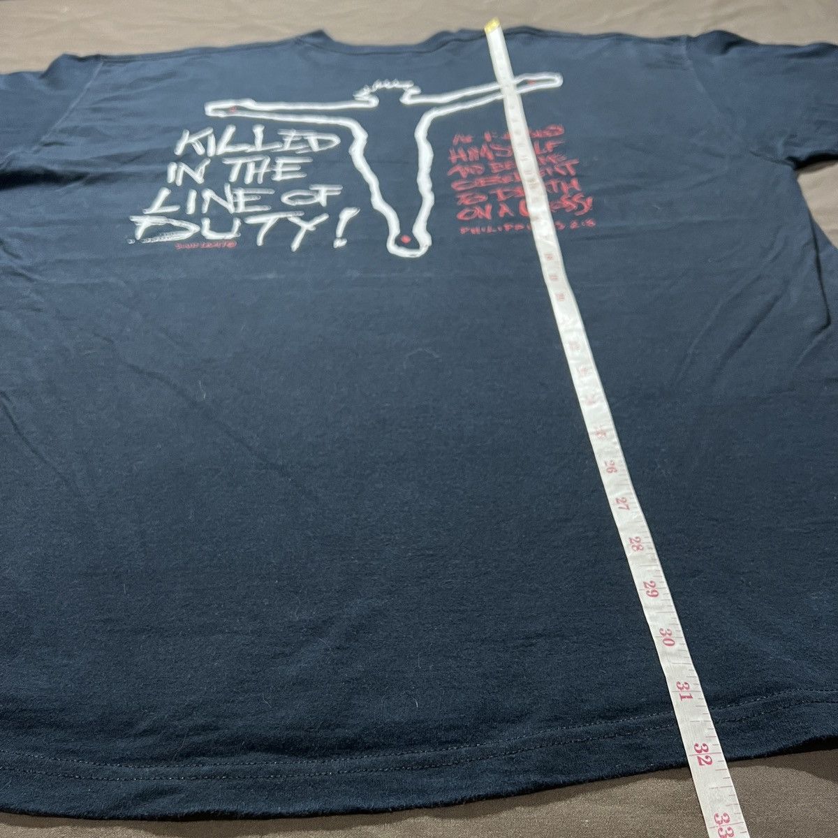 Vintage Vintage Y2K God Jesus Bible Holy East Coast Choppers Tee 2XL Size US XXL / EU 58 / 5 - 12 Thumbnail