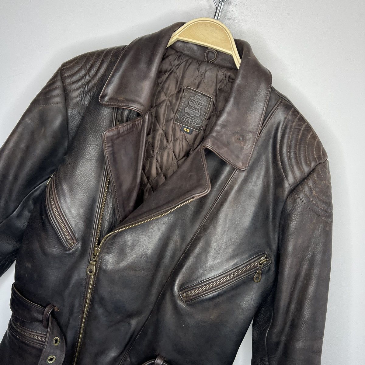 Vintage Moto Vintage Racing Leather Jacket Ramones Biker 90s Punk Size US M / EU 48-50 / 2 - 4 Thumbnail