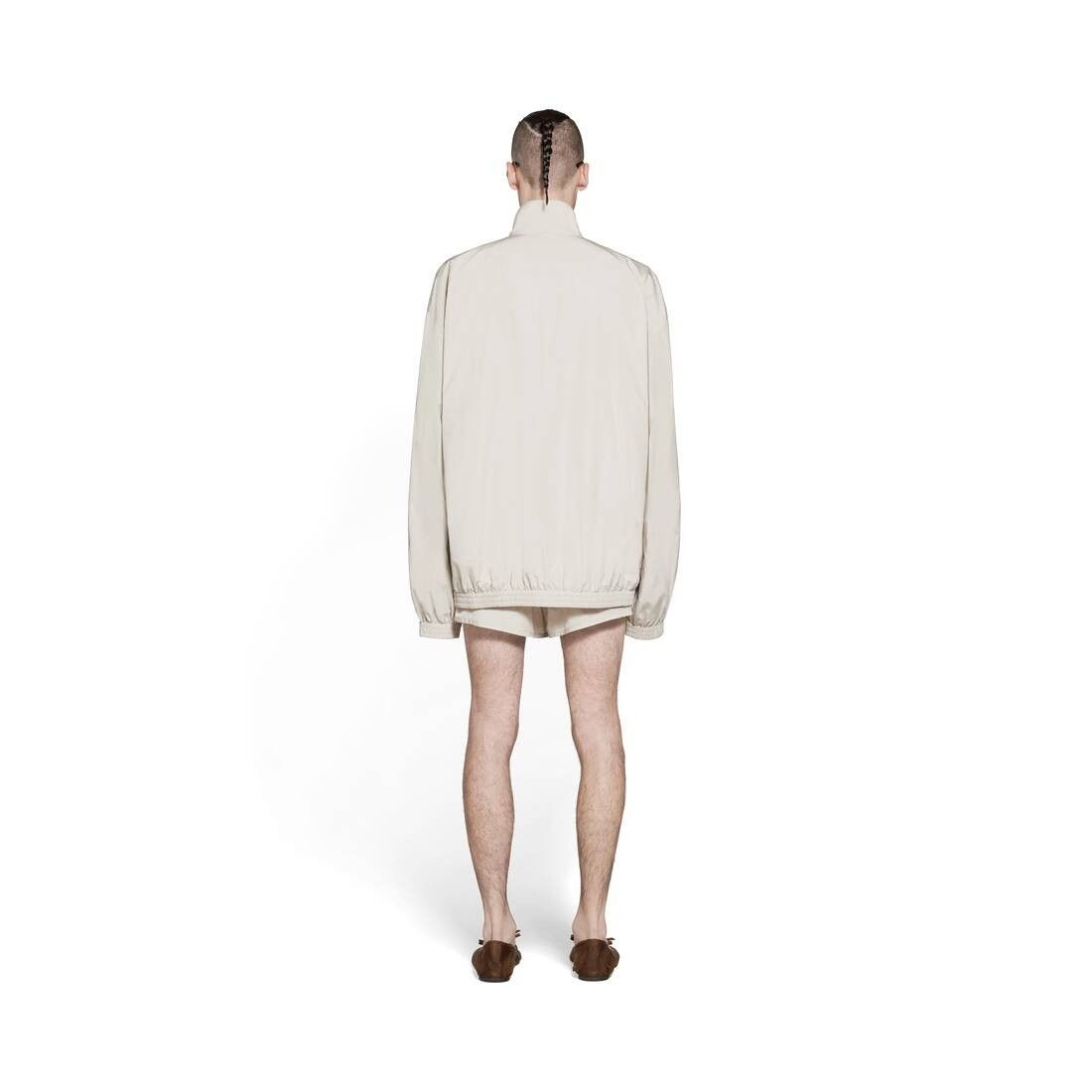 Balenciaga o1bcso1str0425 Minimal Tracksuit Jacket in Beige Size US L / EU 52-54 / 3 - 4 Thumbnail