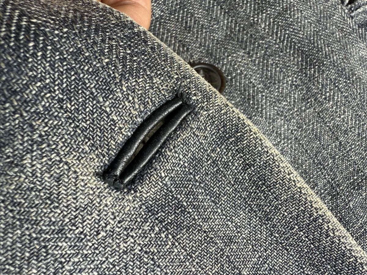 Yohji Yamamoto 90s AAR YOHJI YAMAMOTO Herringbone Twill Leather Finishing Size US M / EU 48-50 / 2 - 15 Thumbnail