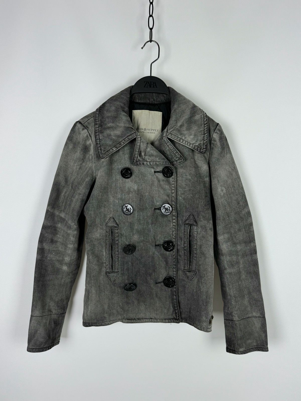 Denim & Supply Ralph Lauren Denim and Supply Ralph Lauren Washed Denim Peacoat Size XS / US 0-2 / IT 36-38 - 3 Thumbnail