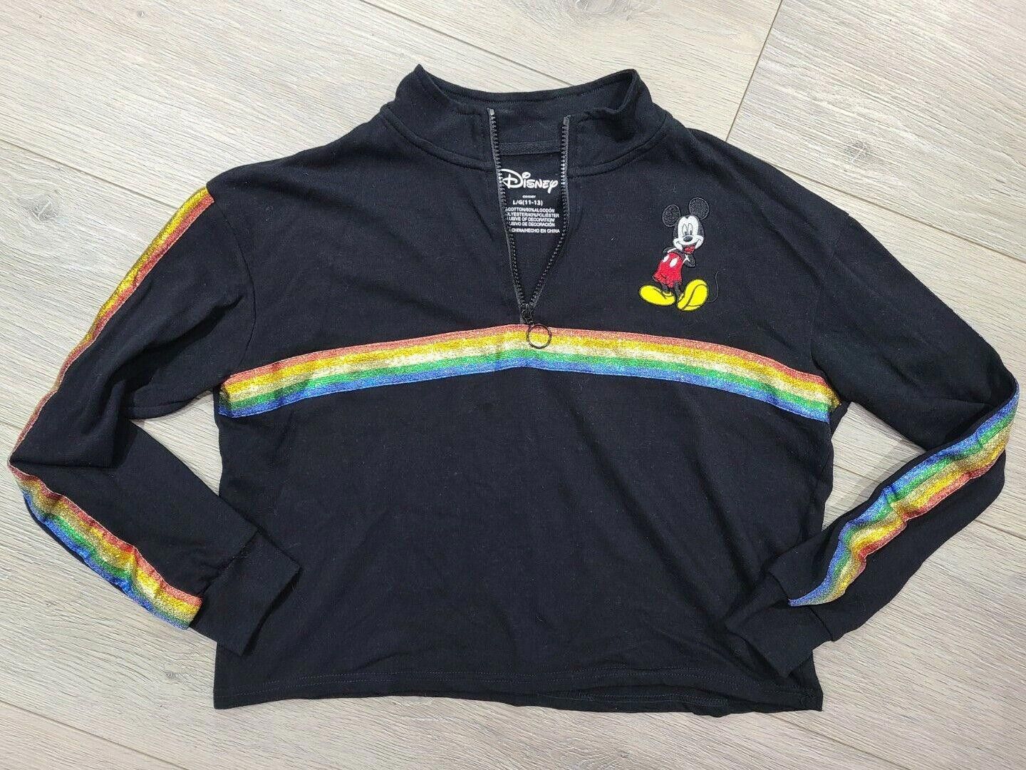 Disney Disney Pullover Pride 90s Crop 1/4 Zip large 11-13 Y2k Size M / US 6-8 / IT 42-44 - 6 Thumbnail