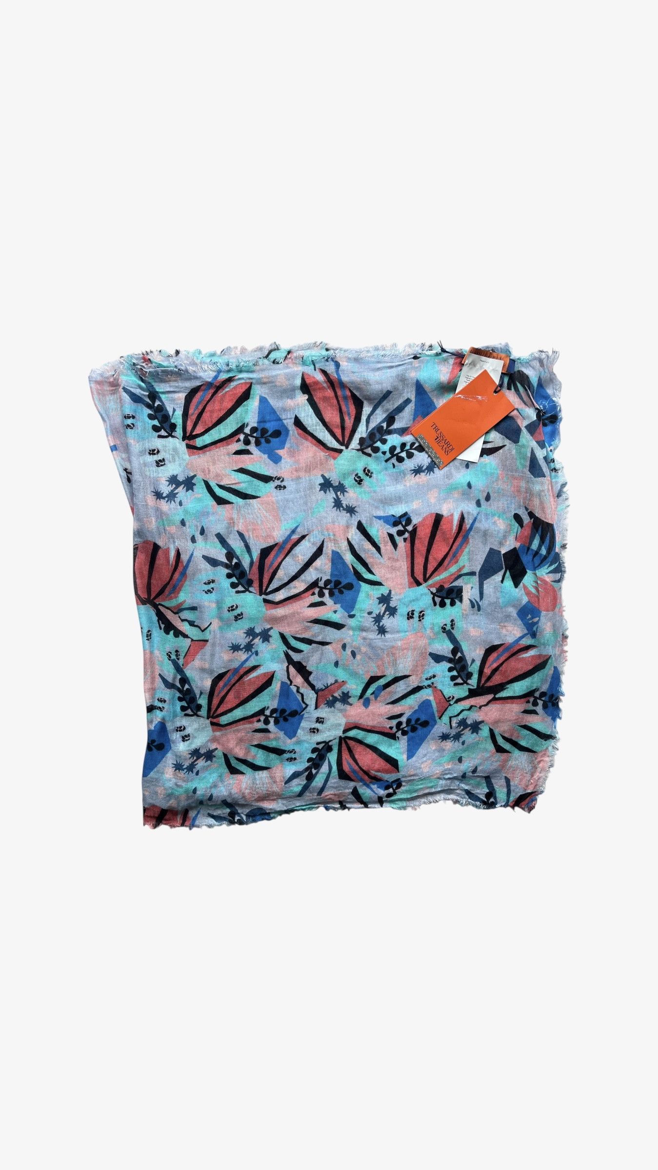 Trussardi Trussardi Jeans Abstract Pashmina Desert Floral Modal Scarf Size ONE SIZE - 1 Thumbnail