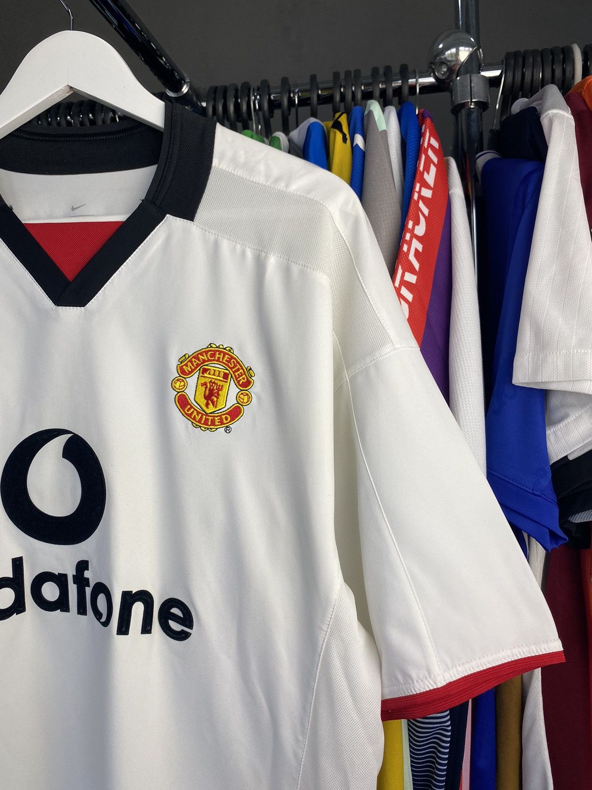 Nike 2002/03 NIKE MANCHESTER UNITED SOCCER FOOTBALL JERSEY SHIRT Size US L / EU 52-54 / 3 - 4 Thumbnail
