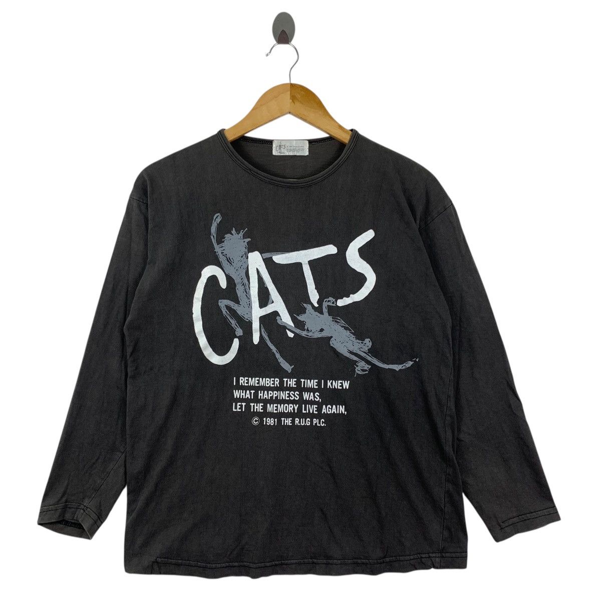 Vintage Vintage 1981 CATS Dewynters Ltd Ad Step Co The R.U.G Tshirt Size US XL / EU 56 / 4 - 1 Thumbnail