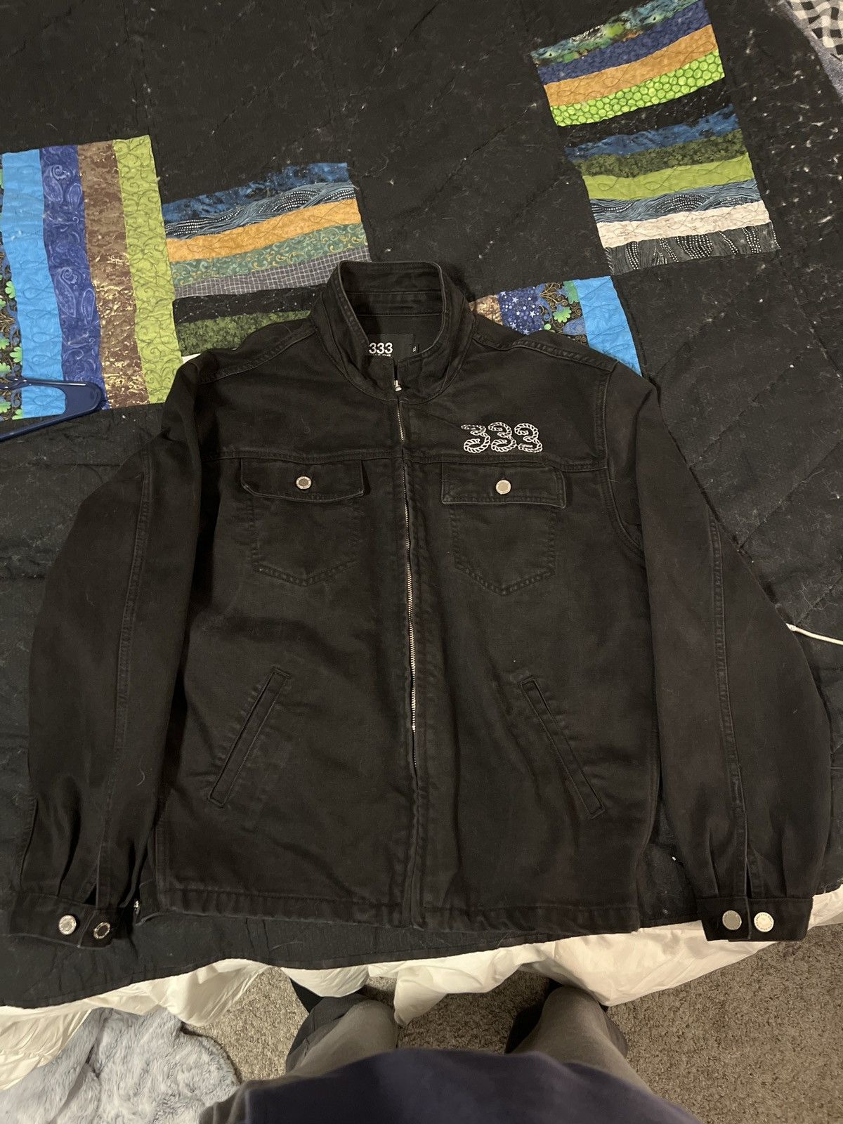 Half evil denim jacket