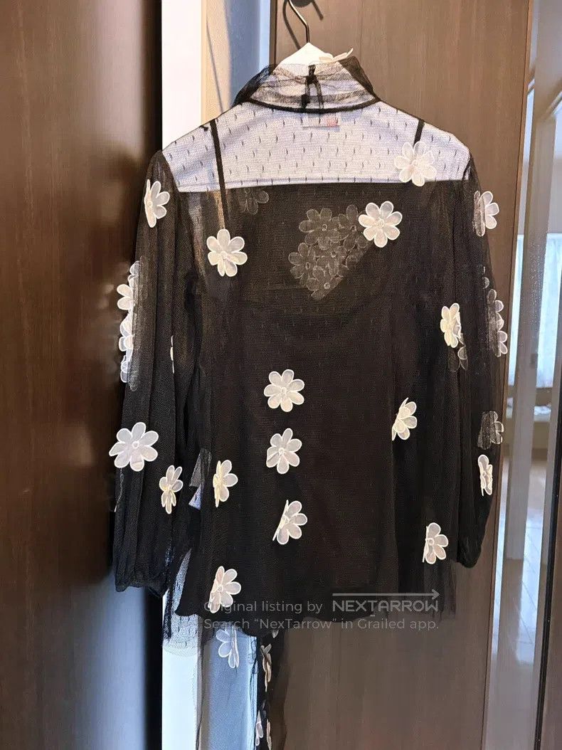Valentino Valentino Lace mesh appliqué streamer top Size XS / US 0-2 / IT 36-38 - 5 Thumbnail