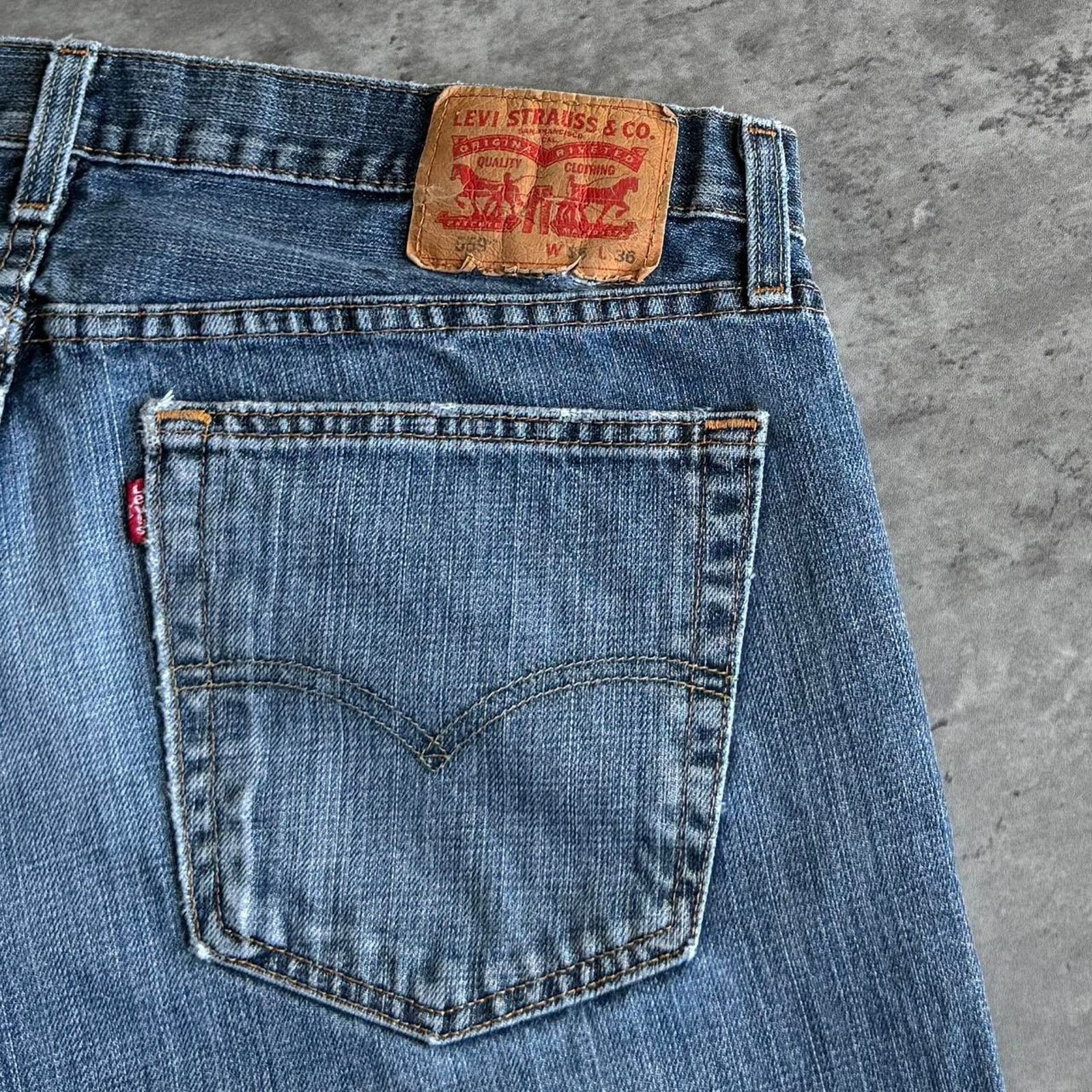 Levi's × Levi's Vintage Clothing × Vintage Vintage Y2K Levi’s 559 Essential Grunge Opium Denim Jeans Size US 36 / EU 52 - 3 Thumbnail