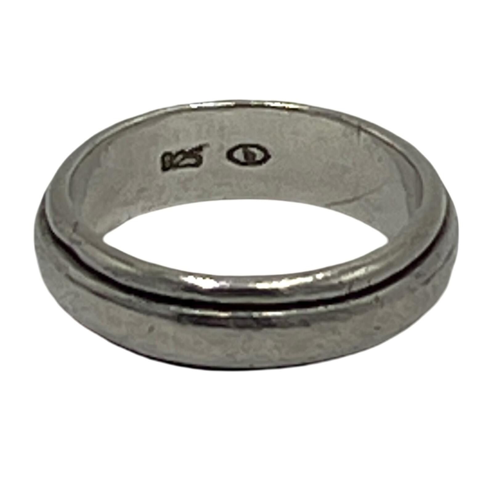 Advisory Board Crystals BOMA Sterling Silver Simple Edge-Bead Ring Size 6.25 Size ONE SIZE - 1 Thumbnail