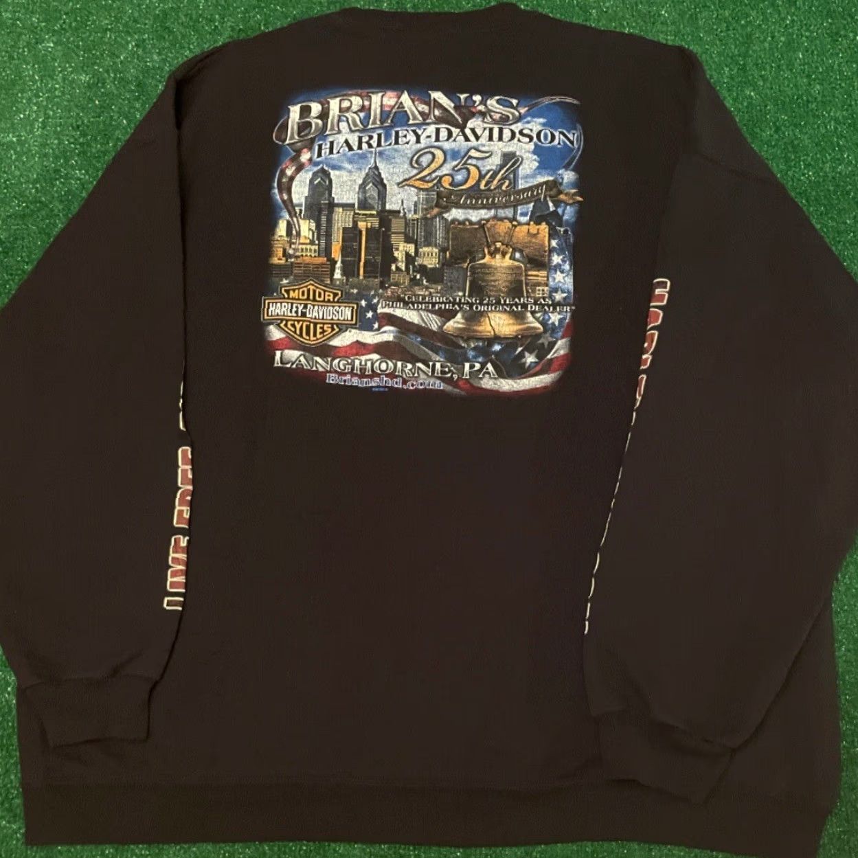 Harley Davidson VINTAGE Harley Davidson Sweater Crewneck 3XL Biker Sleeve Logo Screw It Y2K Size US XXL / EU 58 / 5 - 2 Thumbnail