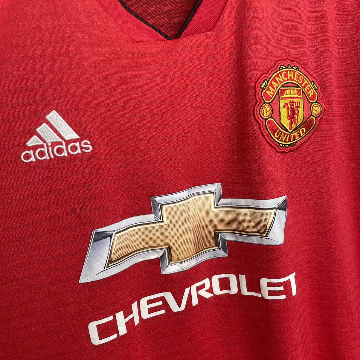 Adidas MANCHESTER UNITED 2018 2019 HOME KIT JERSEY Size US XL / EU 56 / 4 - 2 Thumbnail