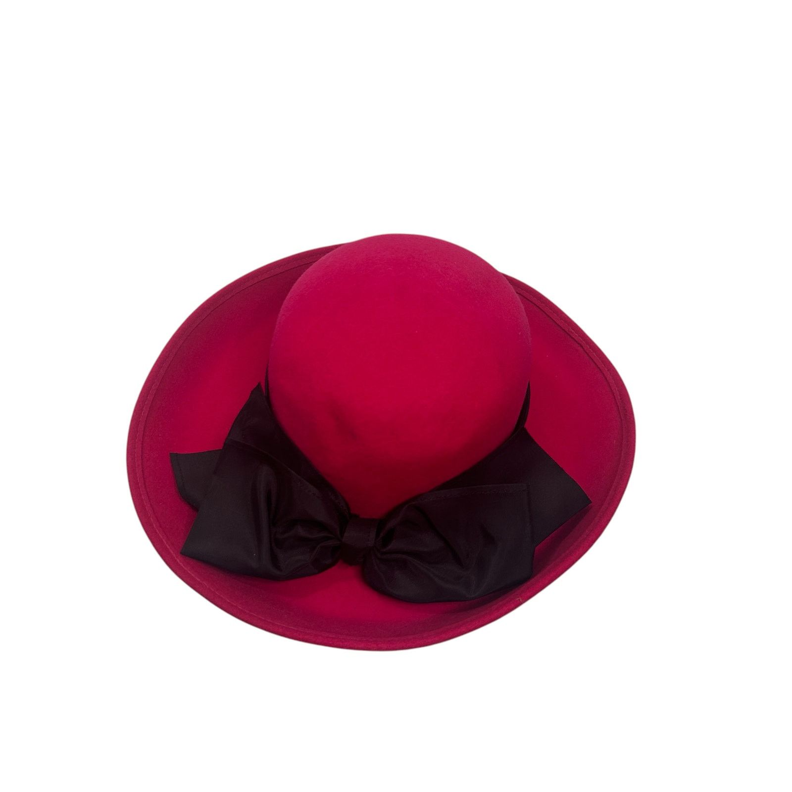 Vintage Vintage Hot Pink Fuchsia Felted Doeskin Hat Bollman Hat Co Size ONE SIZE - 5 Thumbnail