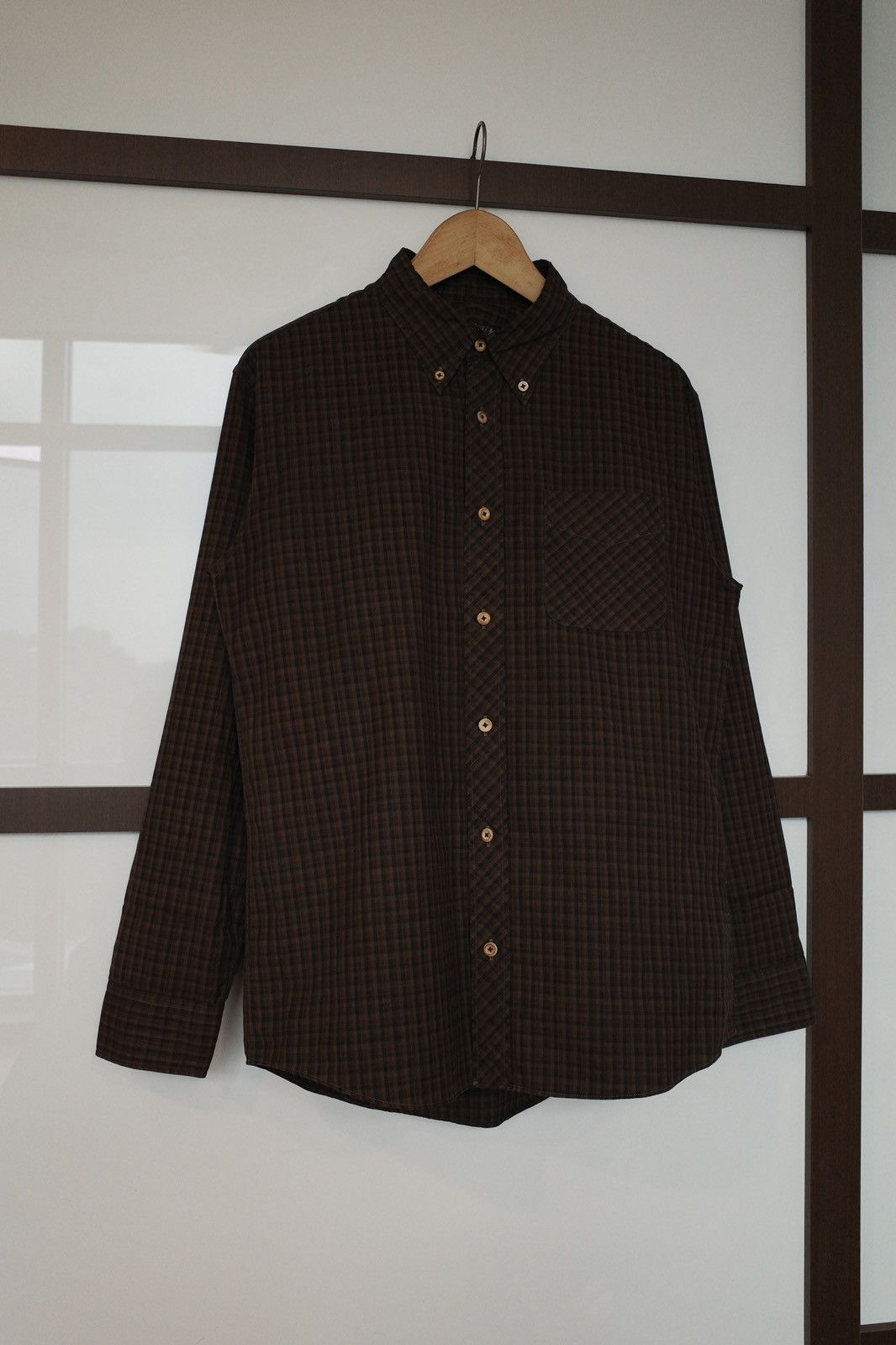 Visvim Visvim ICT V+V B.D. Check L/S Dk. Mud Shirt Size US M / EU 48-50 / 2 - 1 Thumbnail